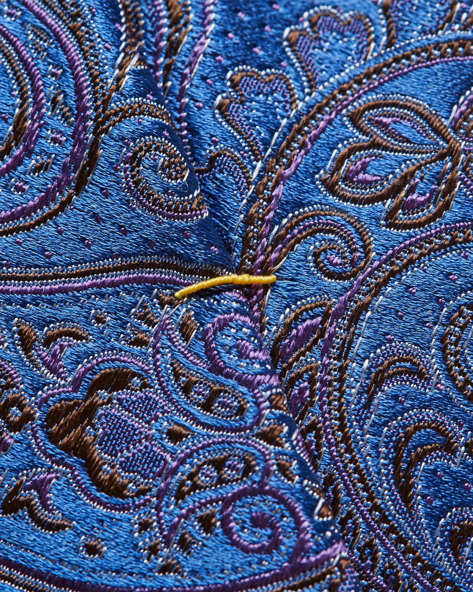 Eton - dark purple paisley tie