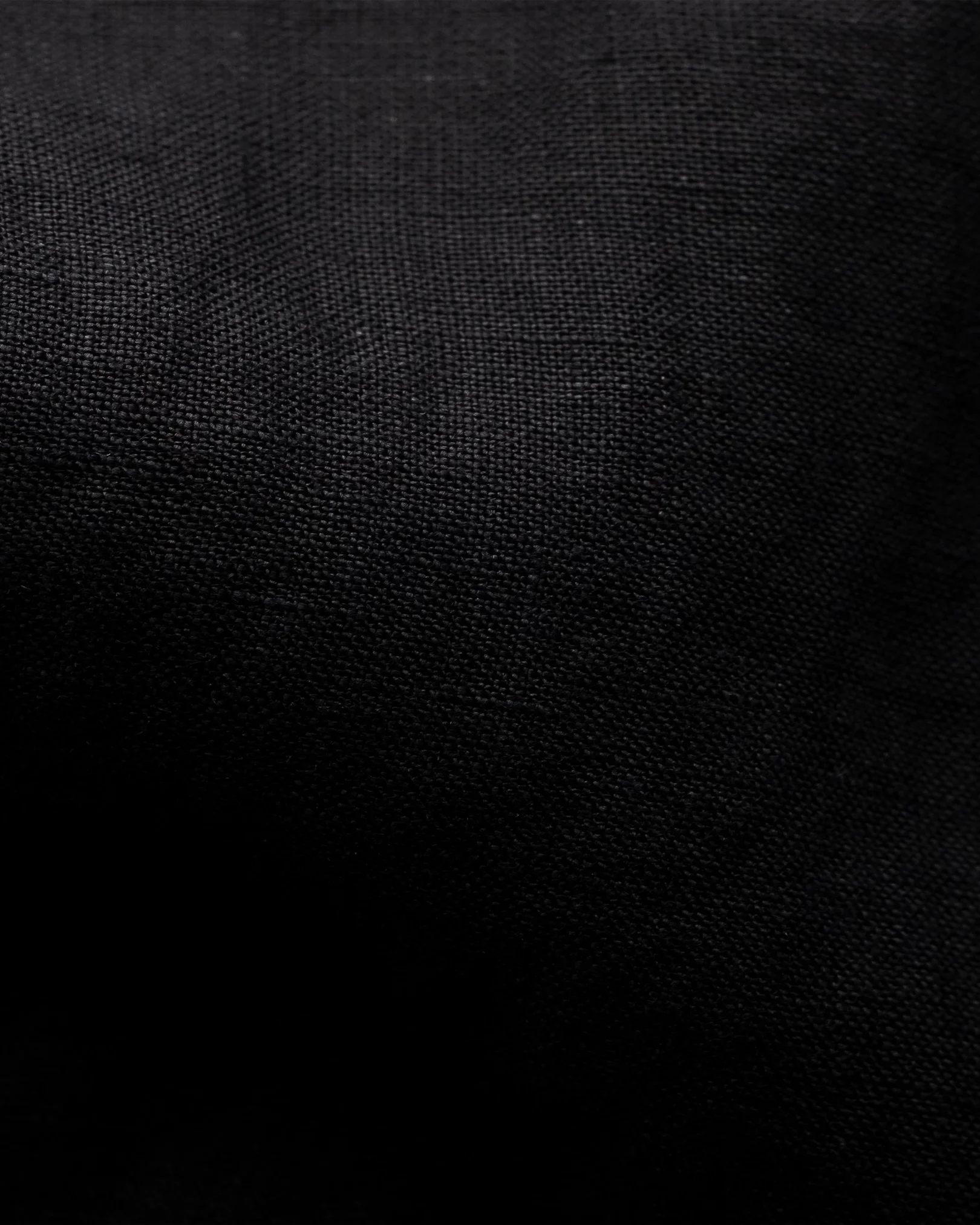 Eton - black button down linen shirt