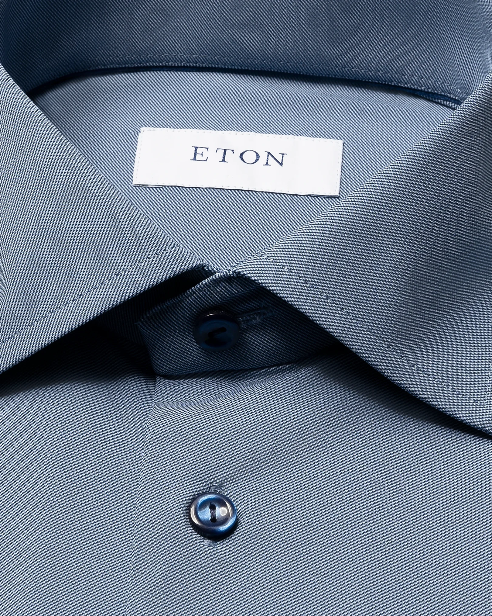 Eton - mid blue four way stretch cut away
