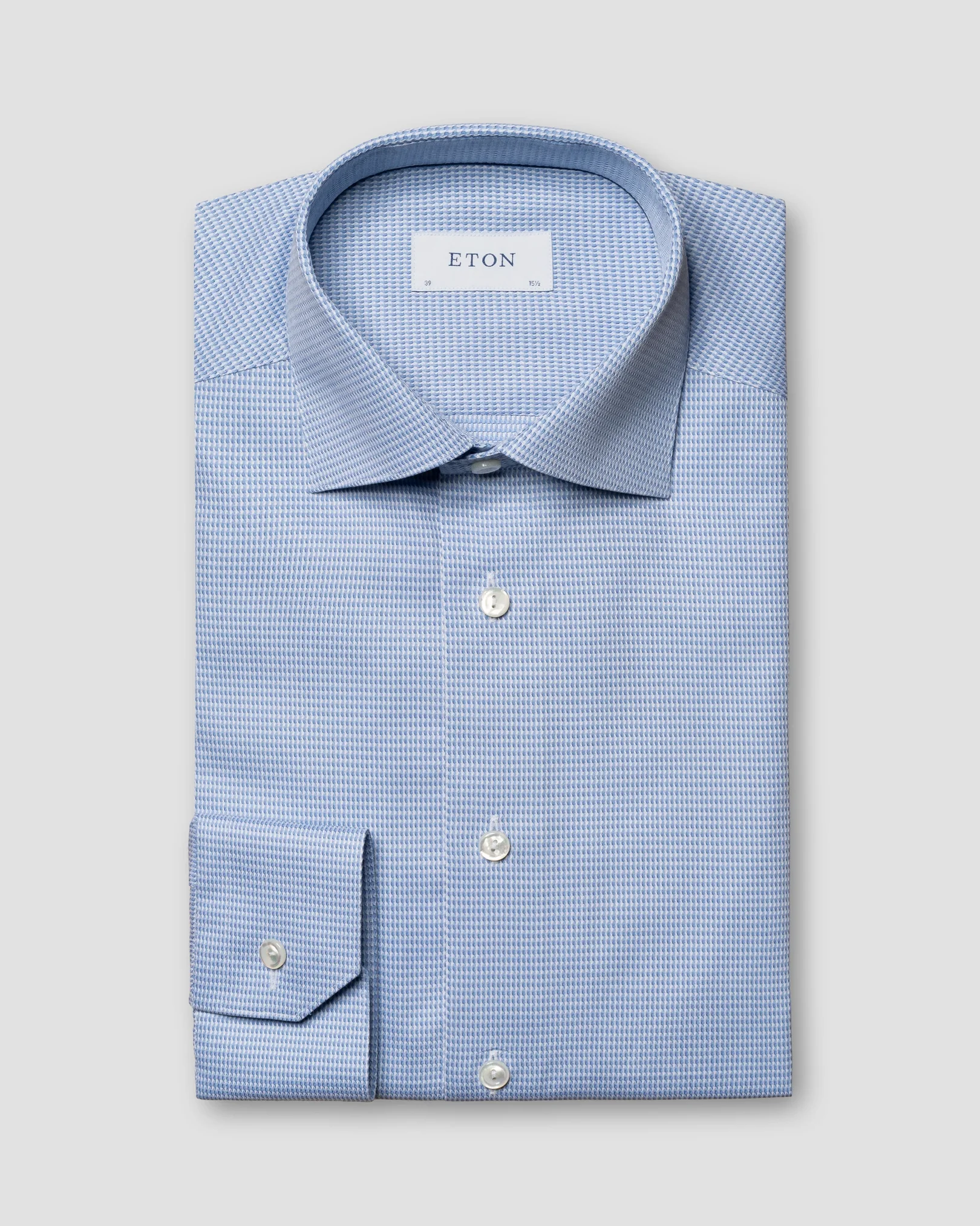 Eton - light blue elevated piquet