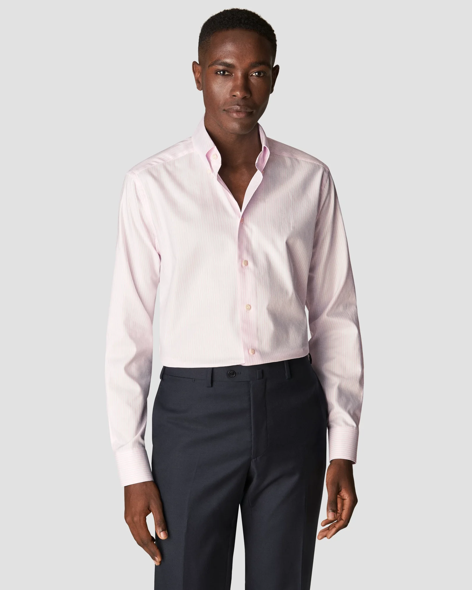 Eton - pink fine wrinkle free oxford