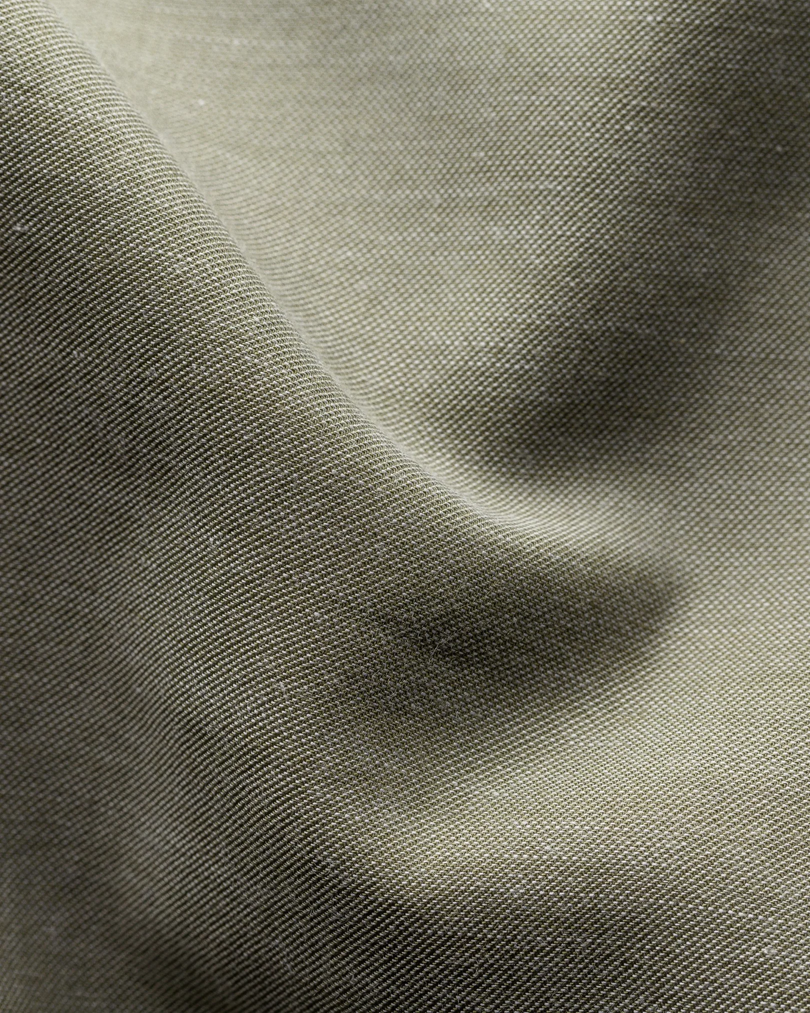 Eton - green t shirt in woven twill