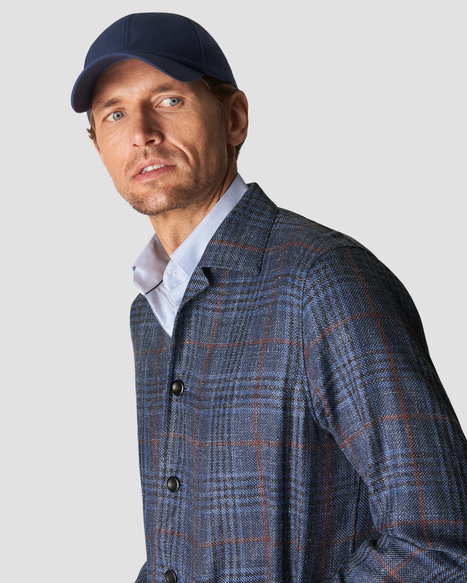 Eton - dark blue hopsack