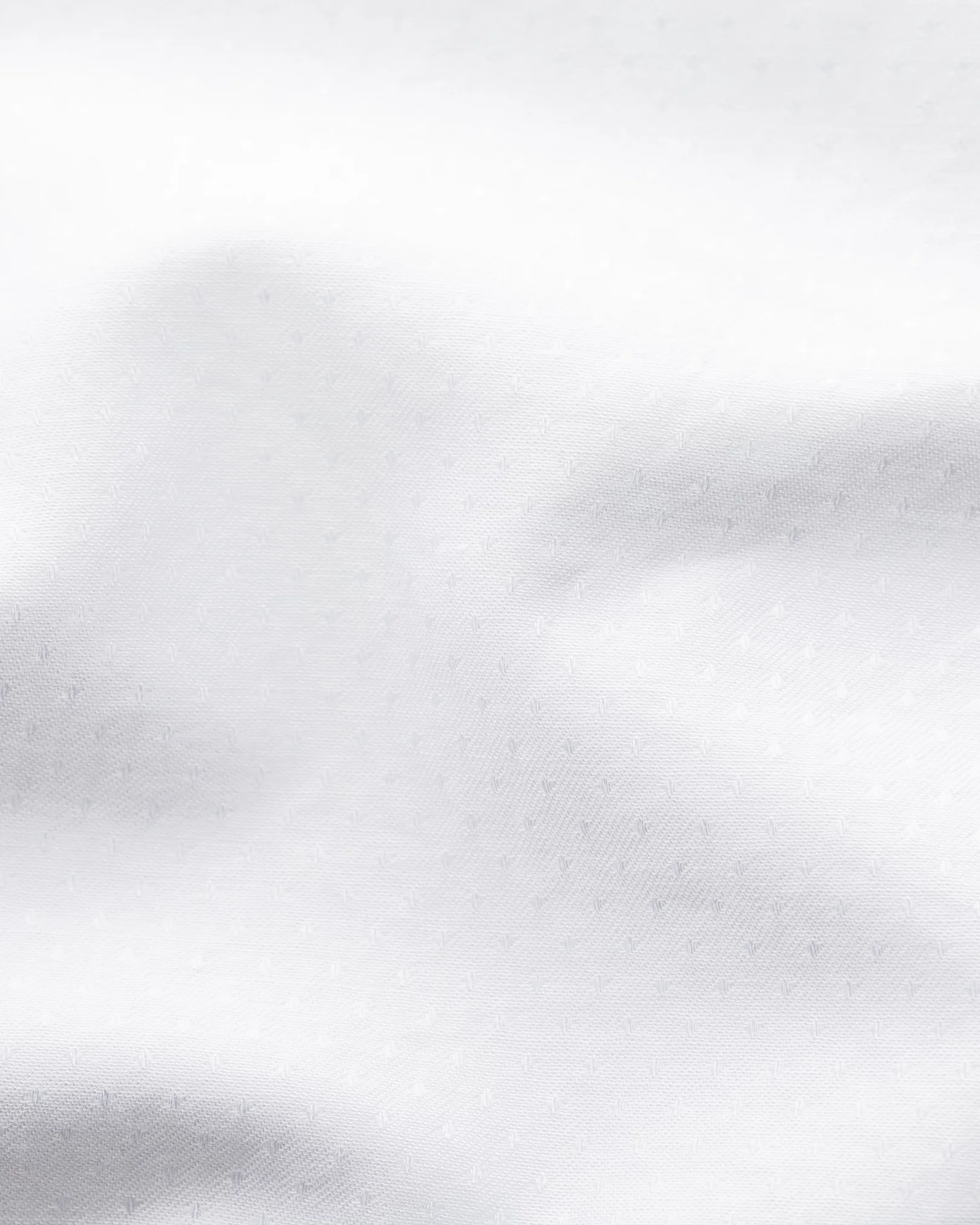 Eton - white lustre dotted dobby shirt soft