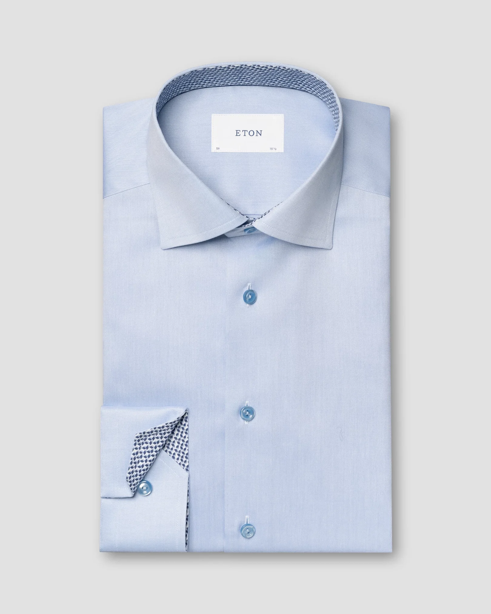 Eton - Hemd mit Twill-Effekt