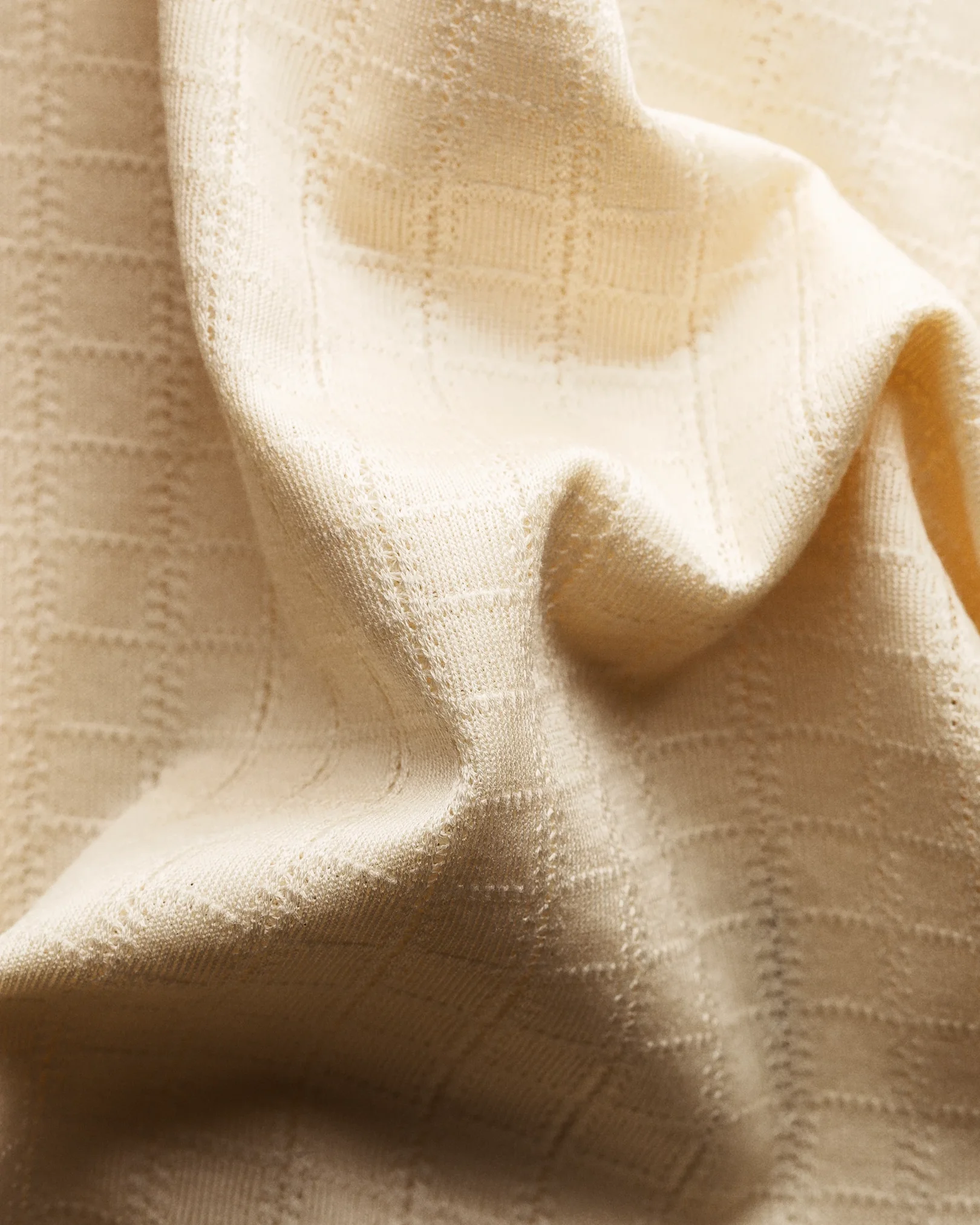 Eton - white jacquard knit