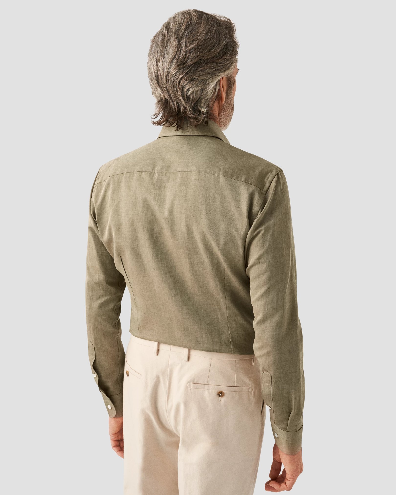 Eton - dark green textured twill