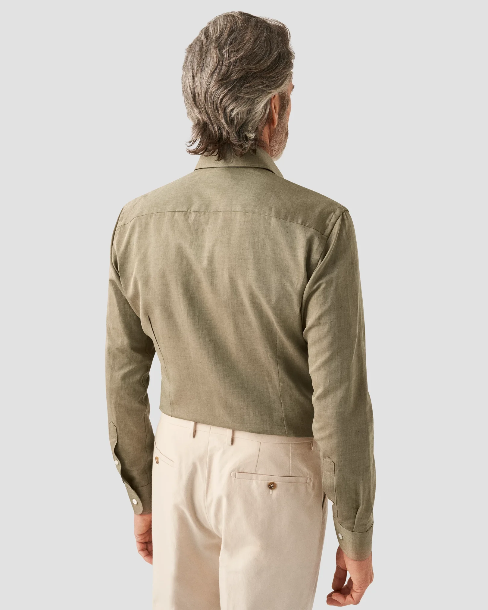 Eton - dark green textured twill