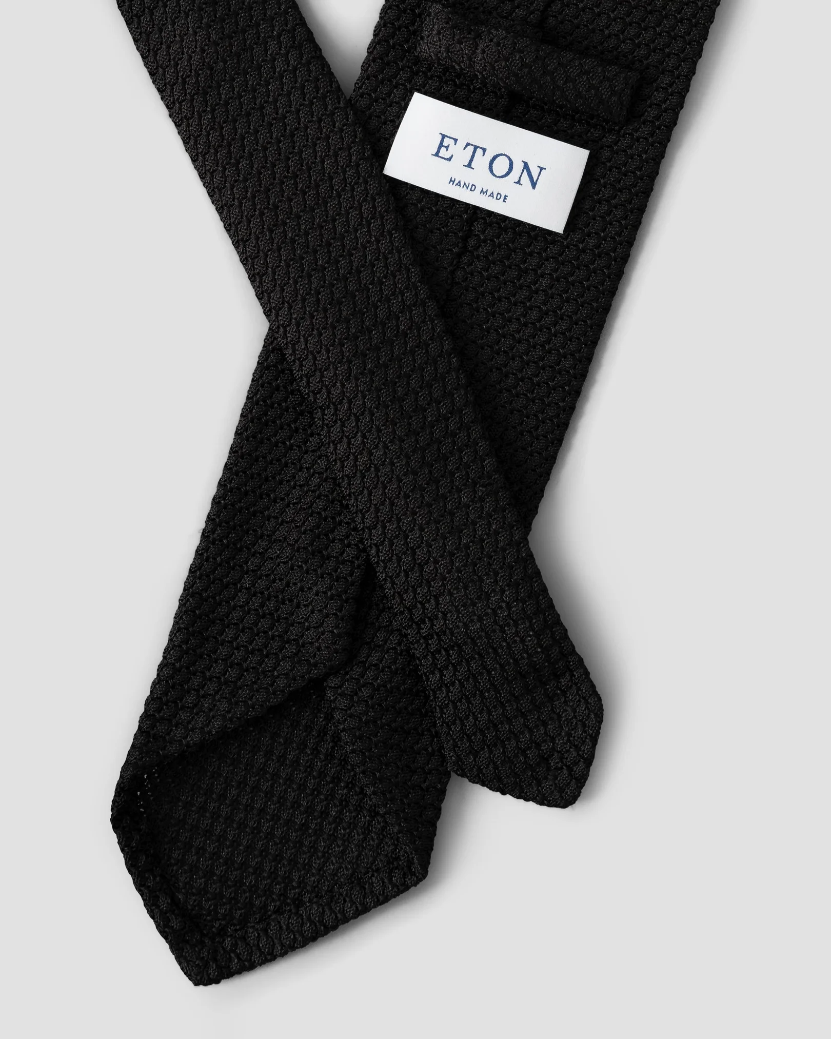 Eton - Black Grenadine Tie