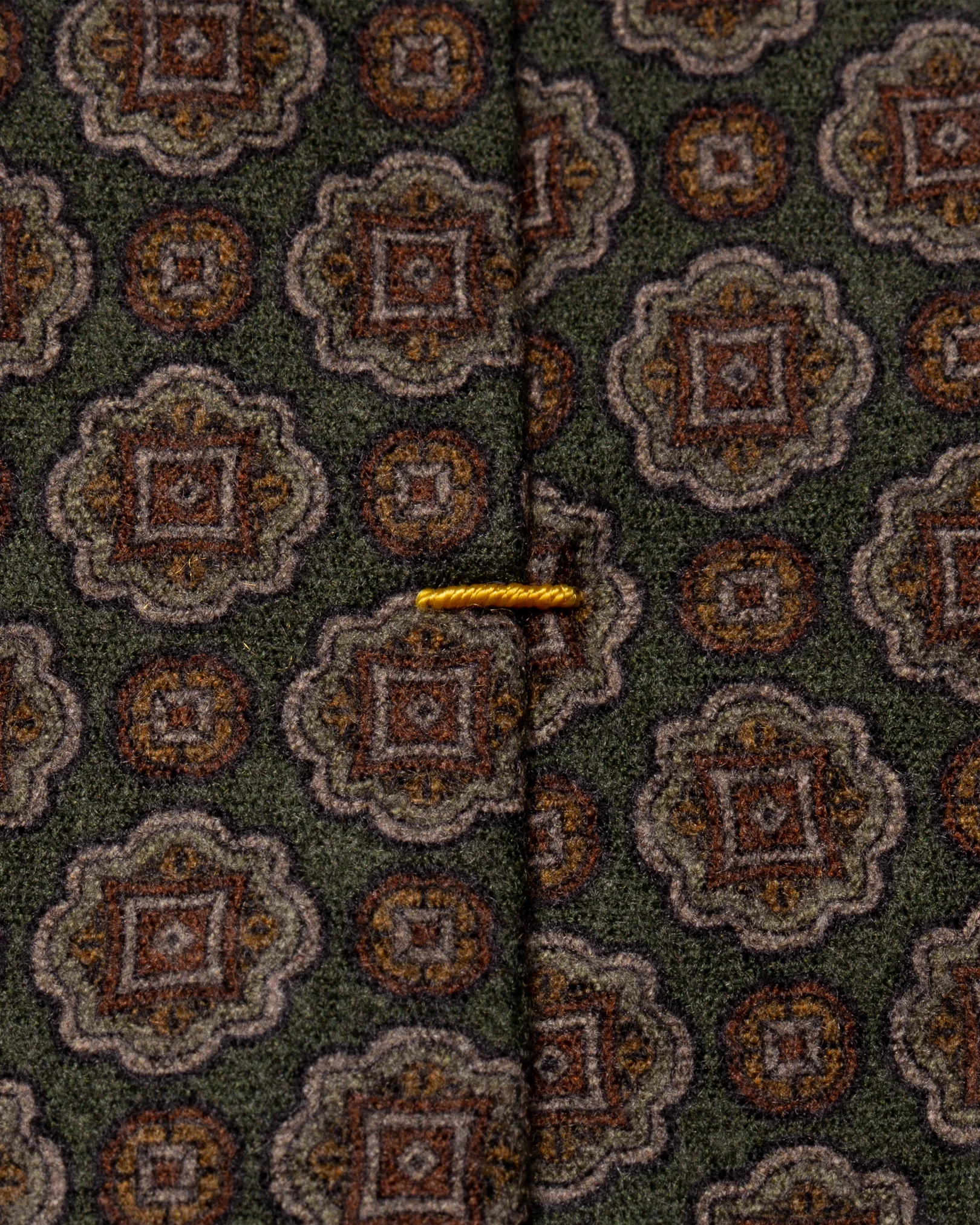 Eton - green pure wool tie