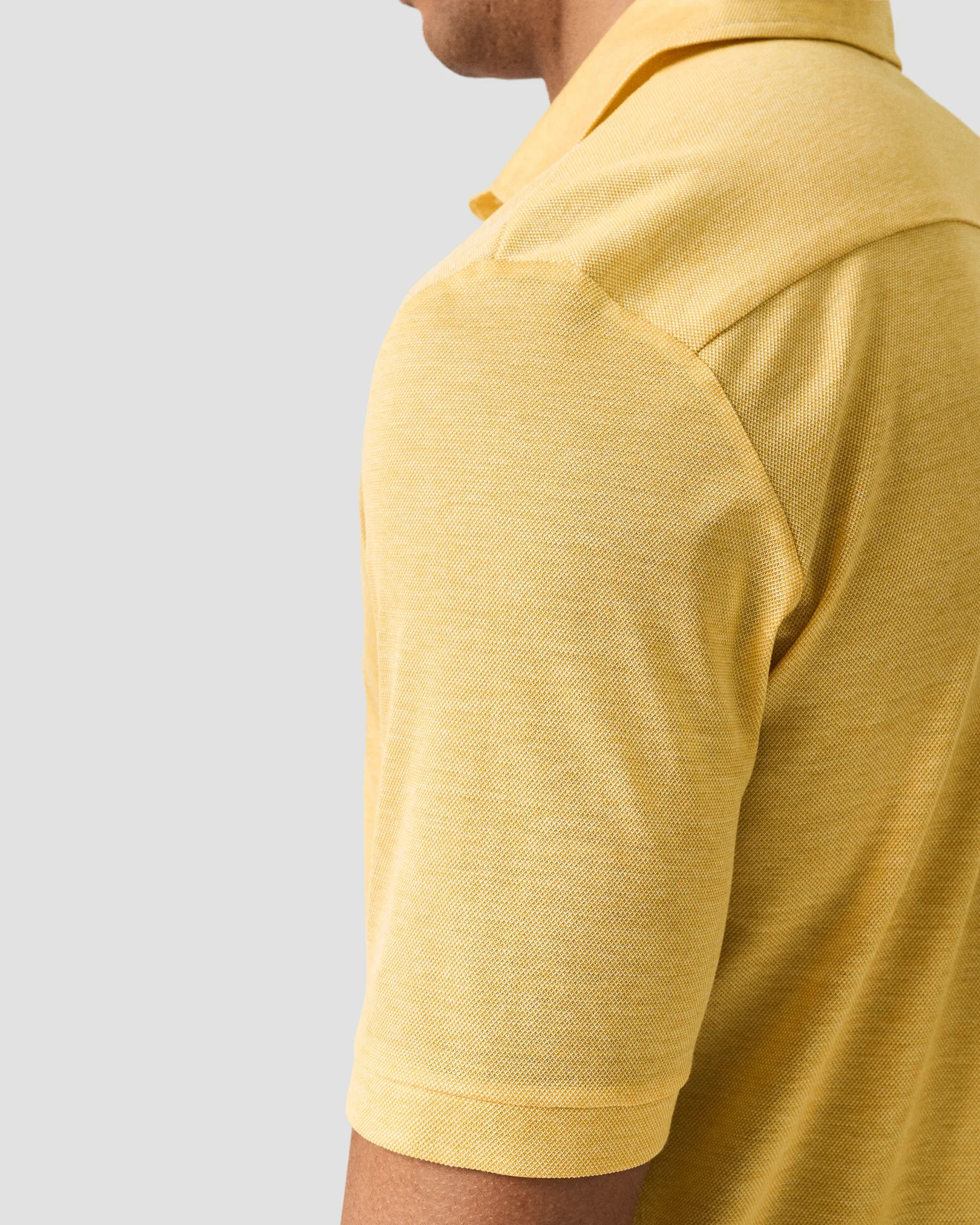 Eton - filo di scozia oxford polo shirt yellow filo di scozia oxford polo shirt