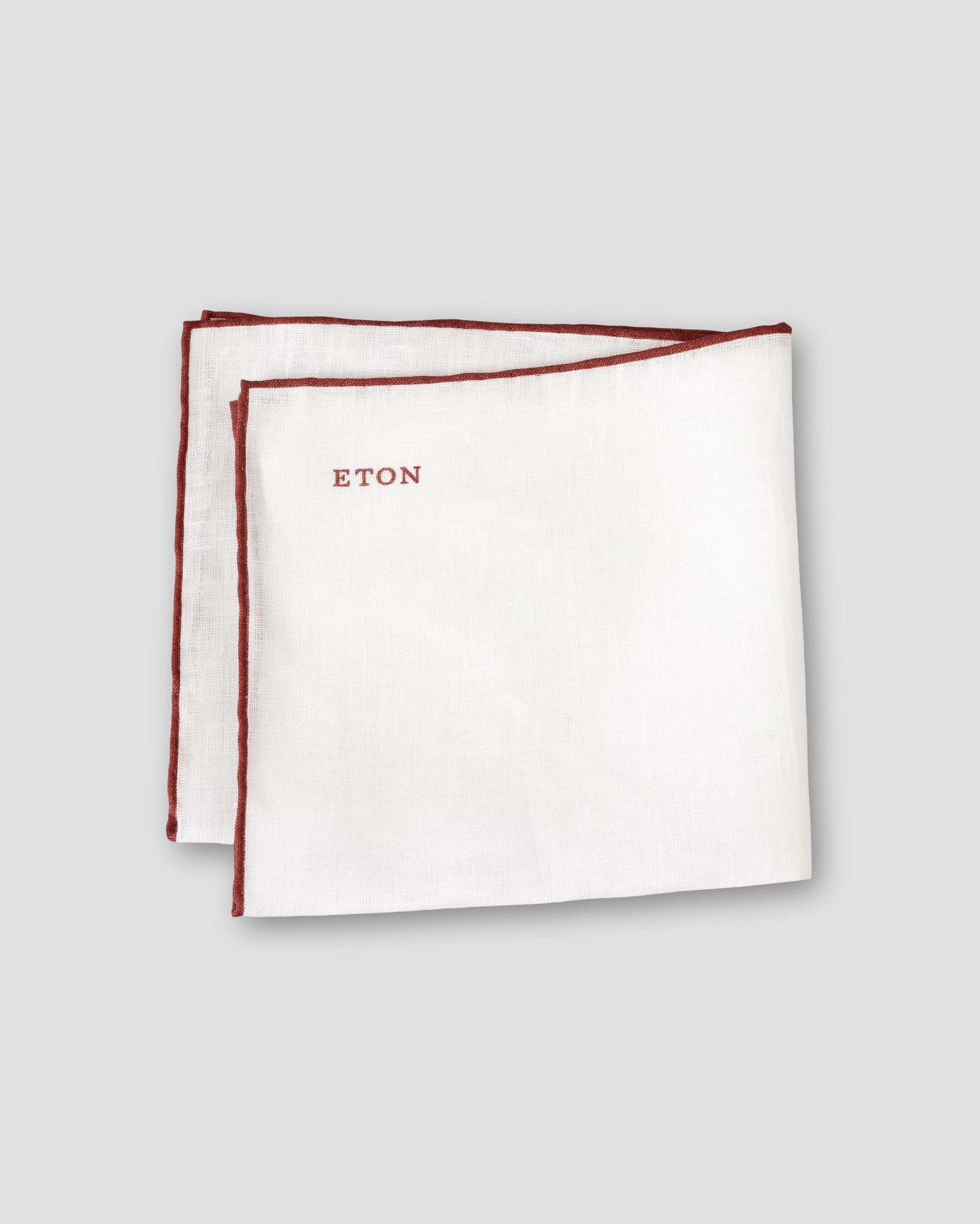 Eton - red linen pocket square