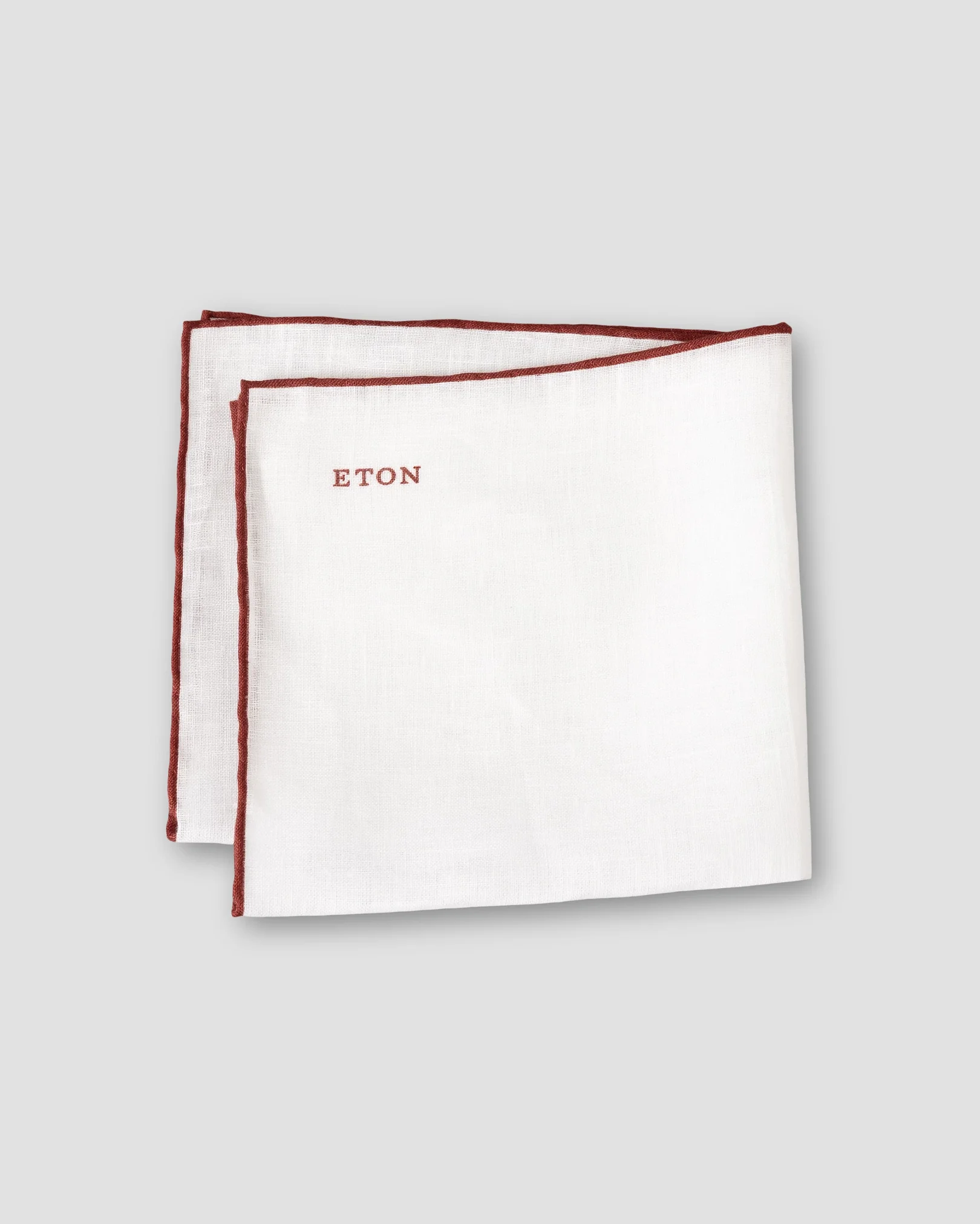 Eton - red linen pocket square
