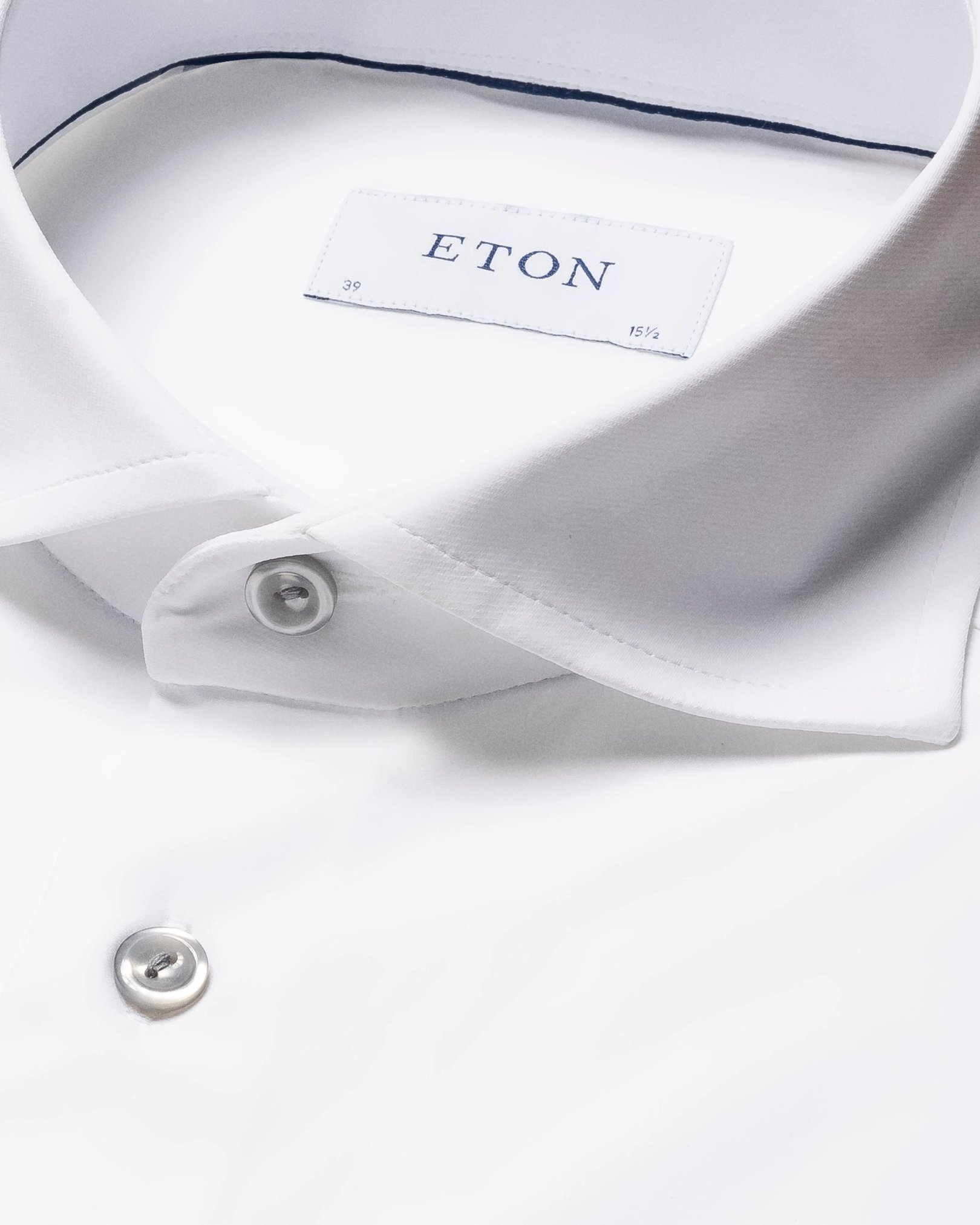 Eton - white 4 way stretch wide spread