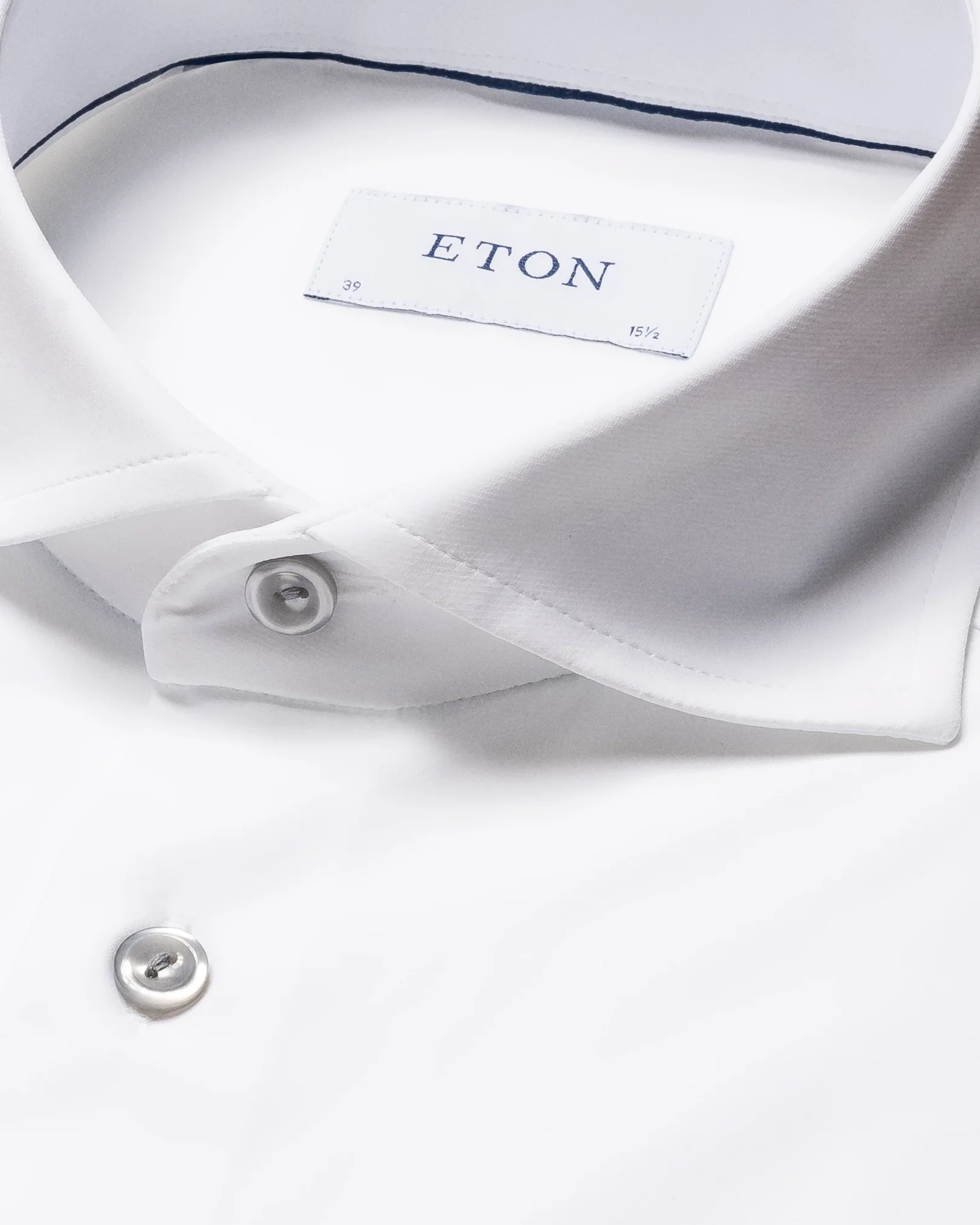 Eton - white 4 way stretch wide spread
