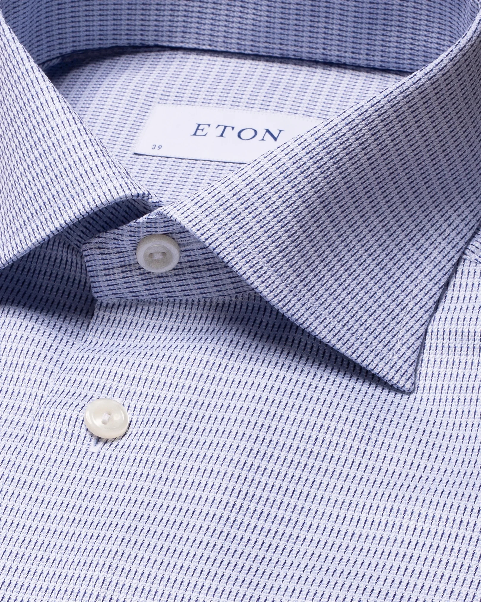Eton - light blue signature twill light weave