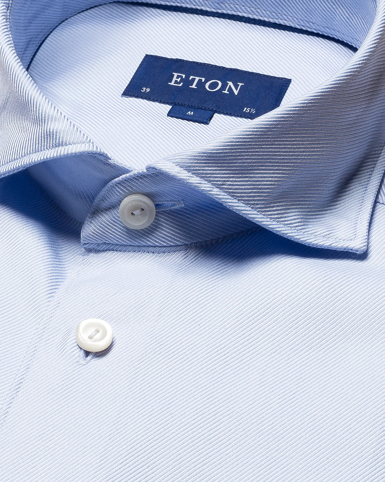 Eton - light blue textured twill