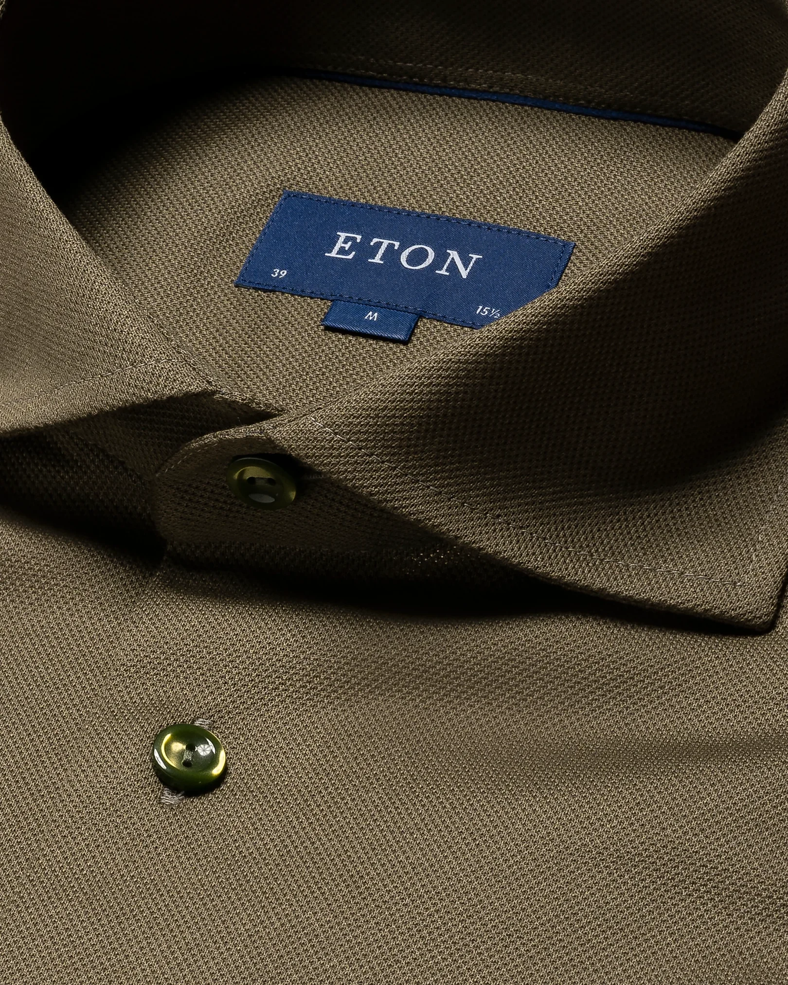 Eton - mid green doub heavy piquet ocs
