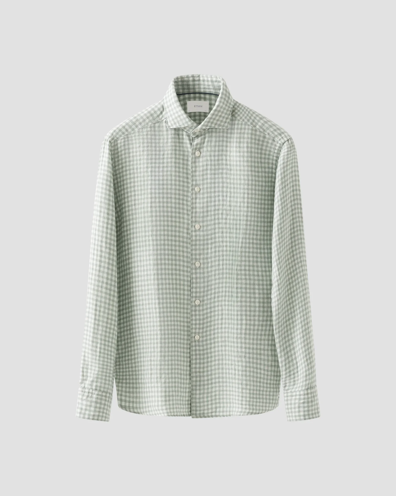 Eton - Check Linen Twill Shirt