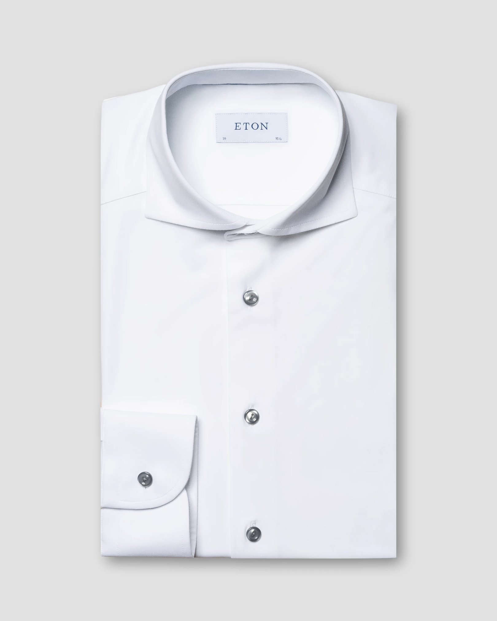 Eton - white 4 way stretch wide spread