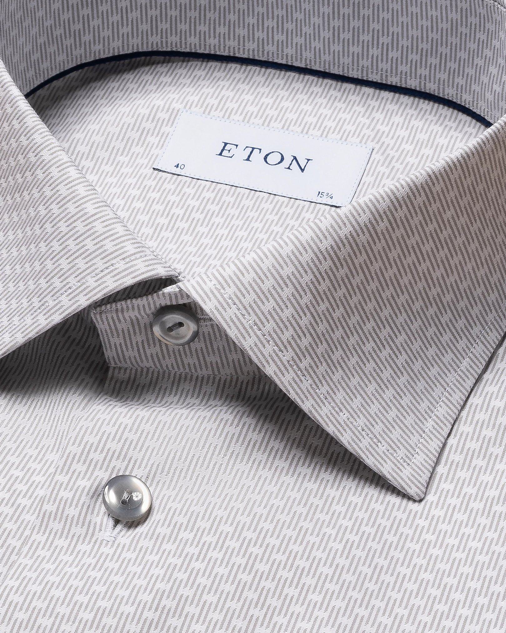 Eton - light grey dobby shirt