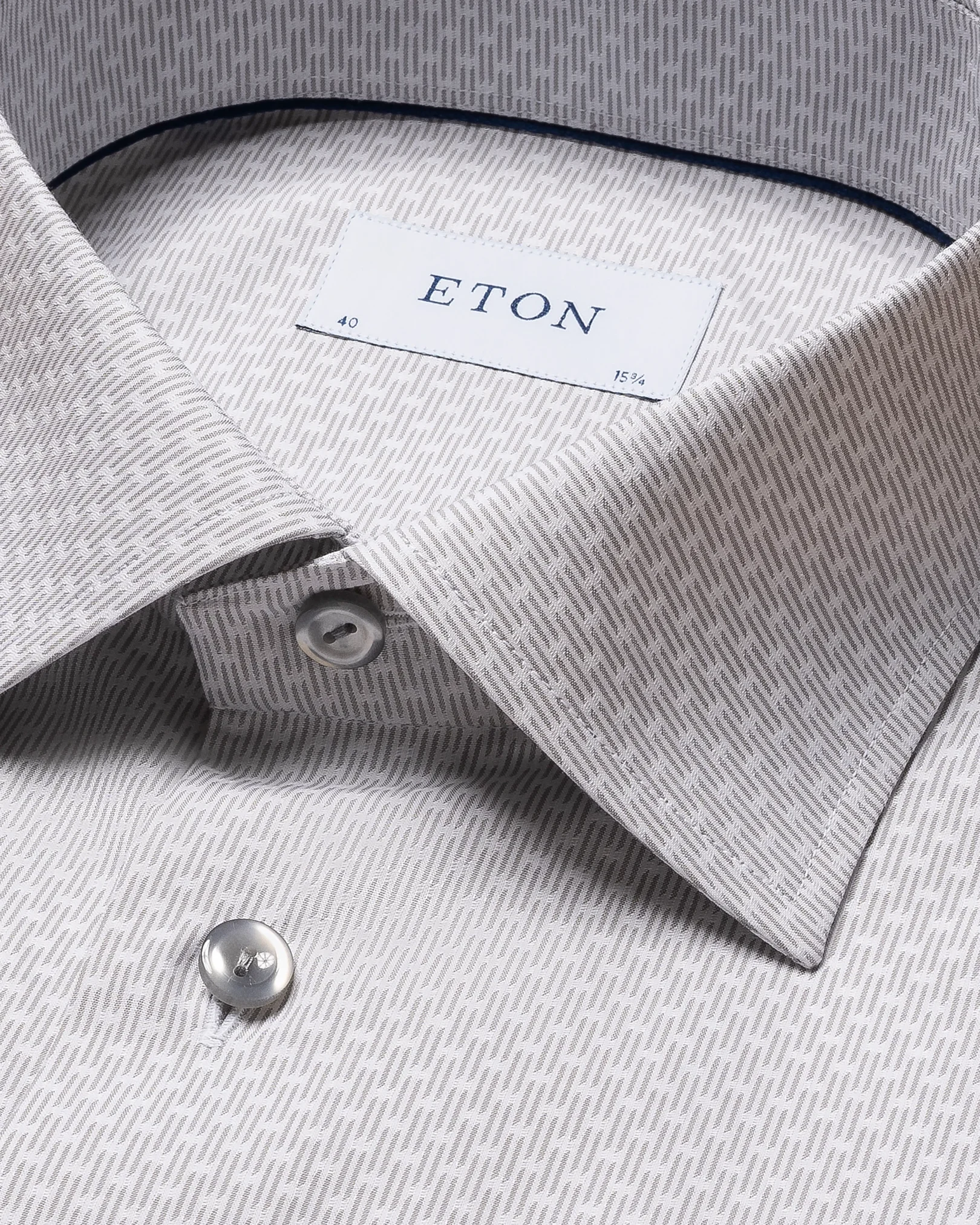 Eton - light grey dobby shirt