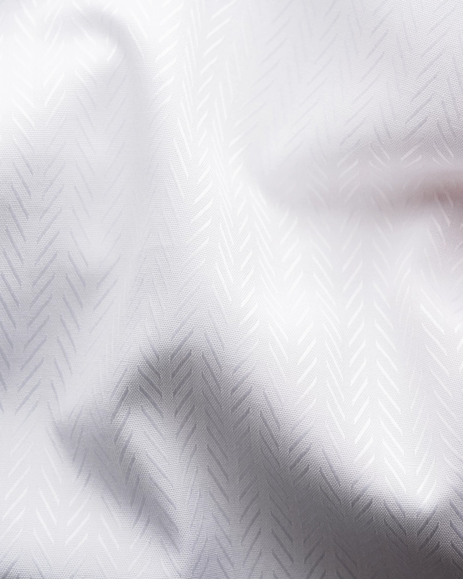 Eton - white textured herringbone shirt