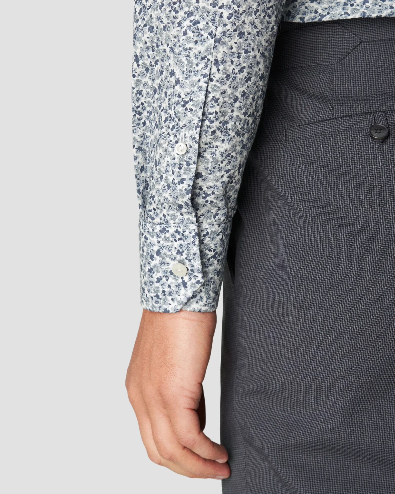 Eton - mid grey poplin