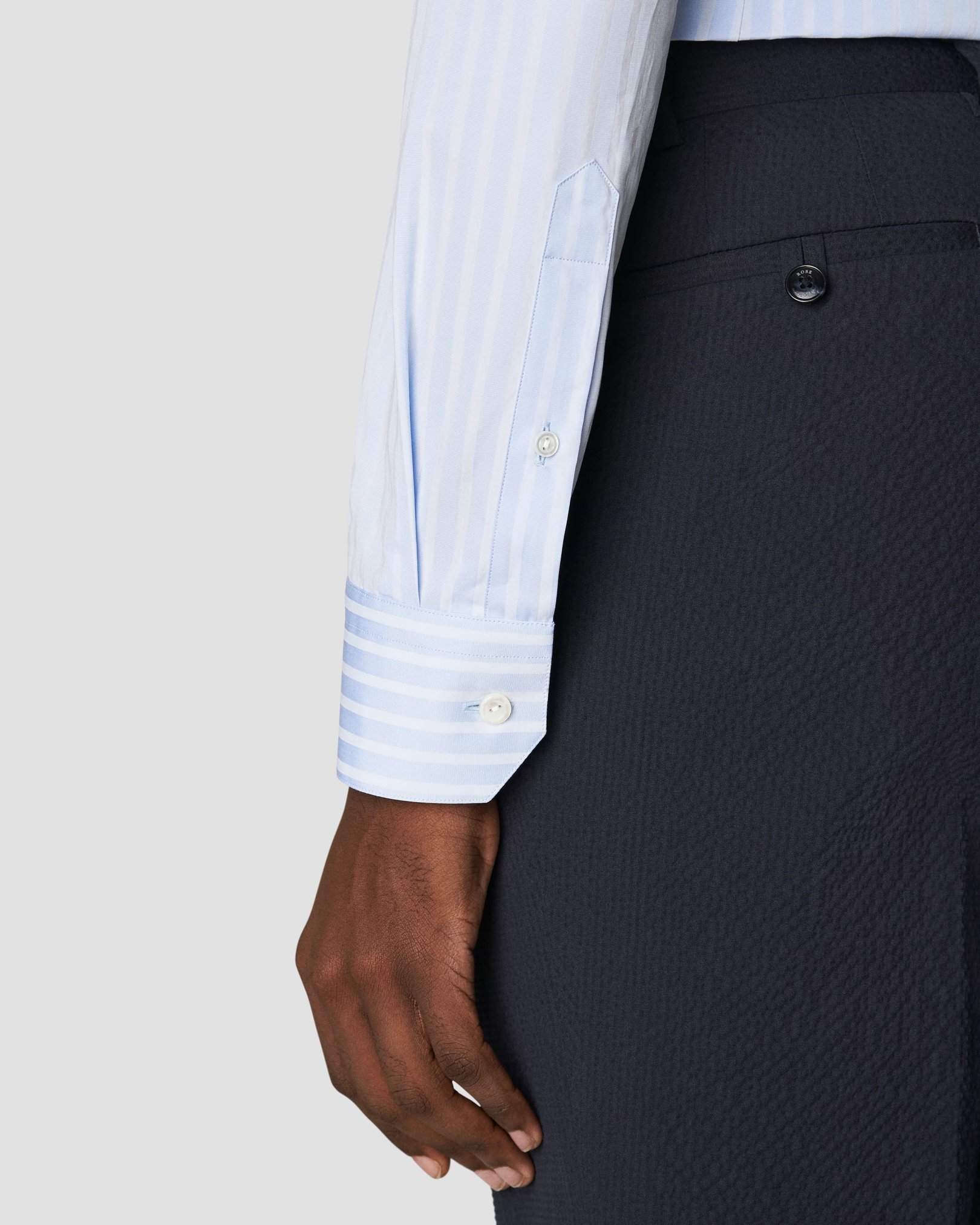 Eton - light blue fine pique