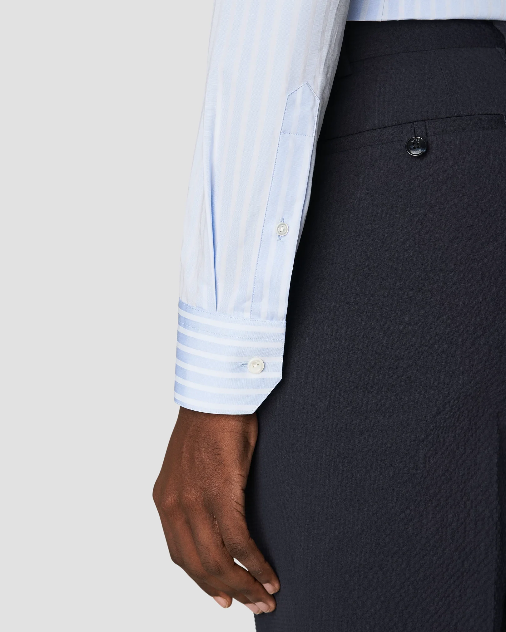 Eton - light blue fine pique