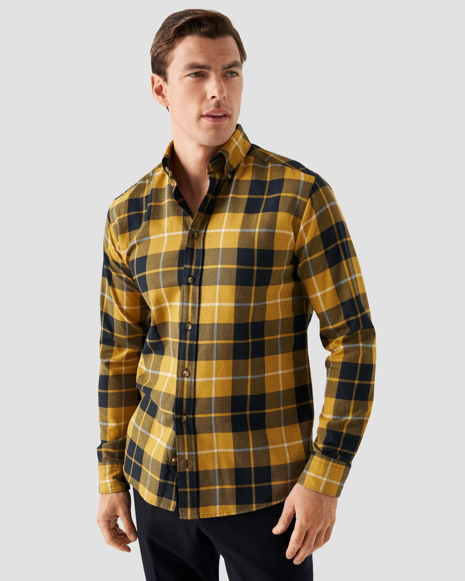 Eton - orange flannel shirt