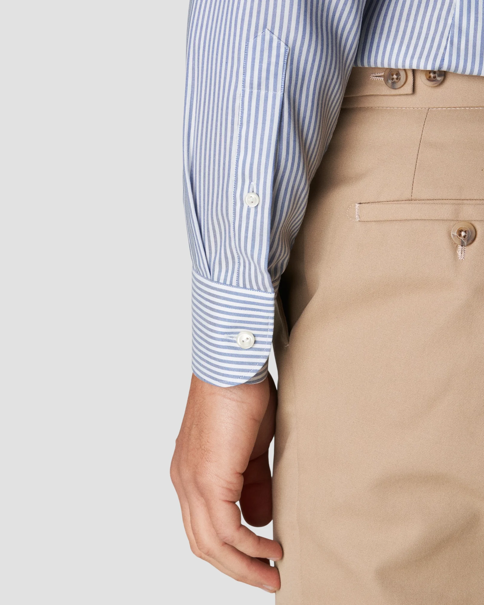Eton - mid blue fine oxford