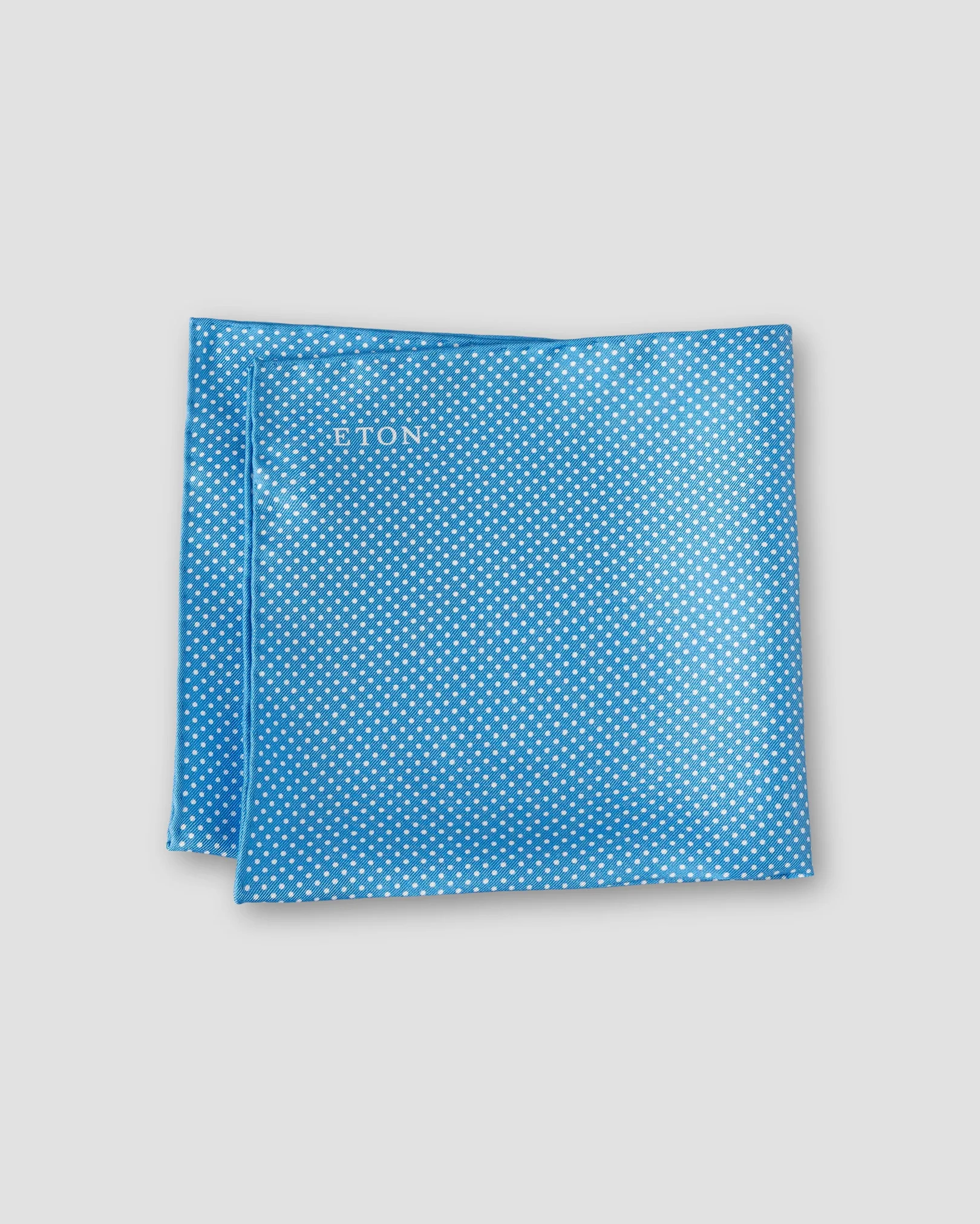 Eton - blue polka dots silk pocket square