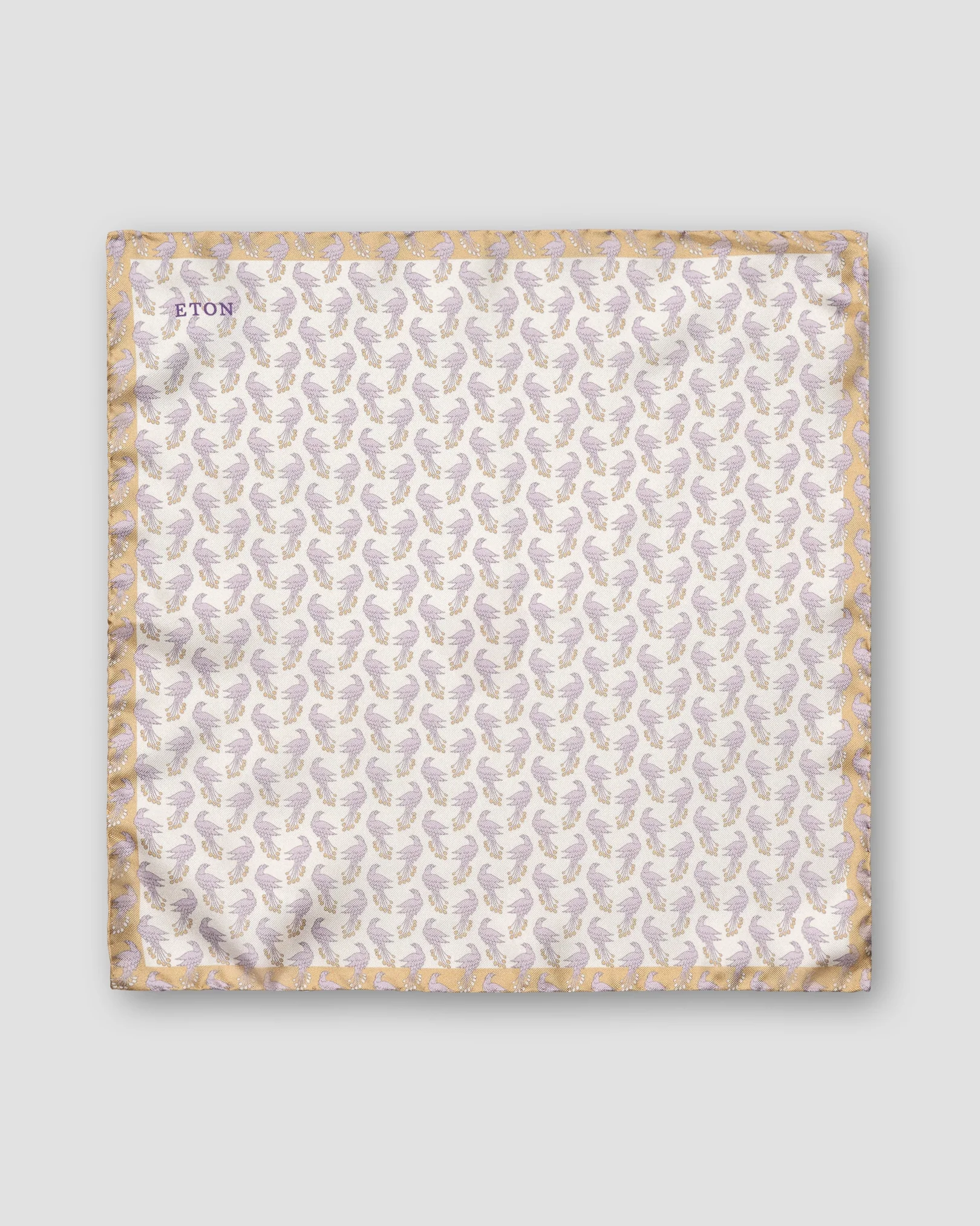 Eton - white peacock motif