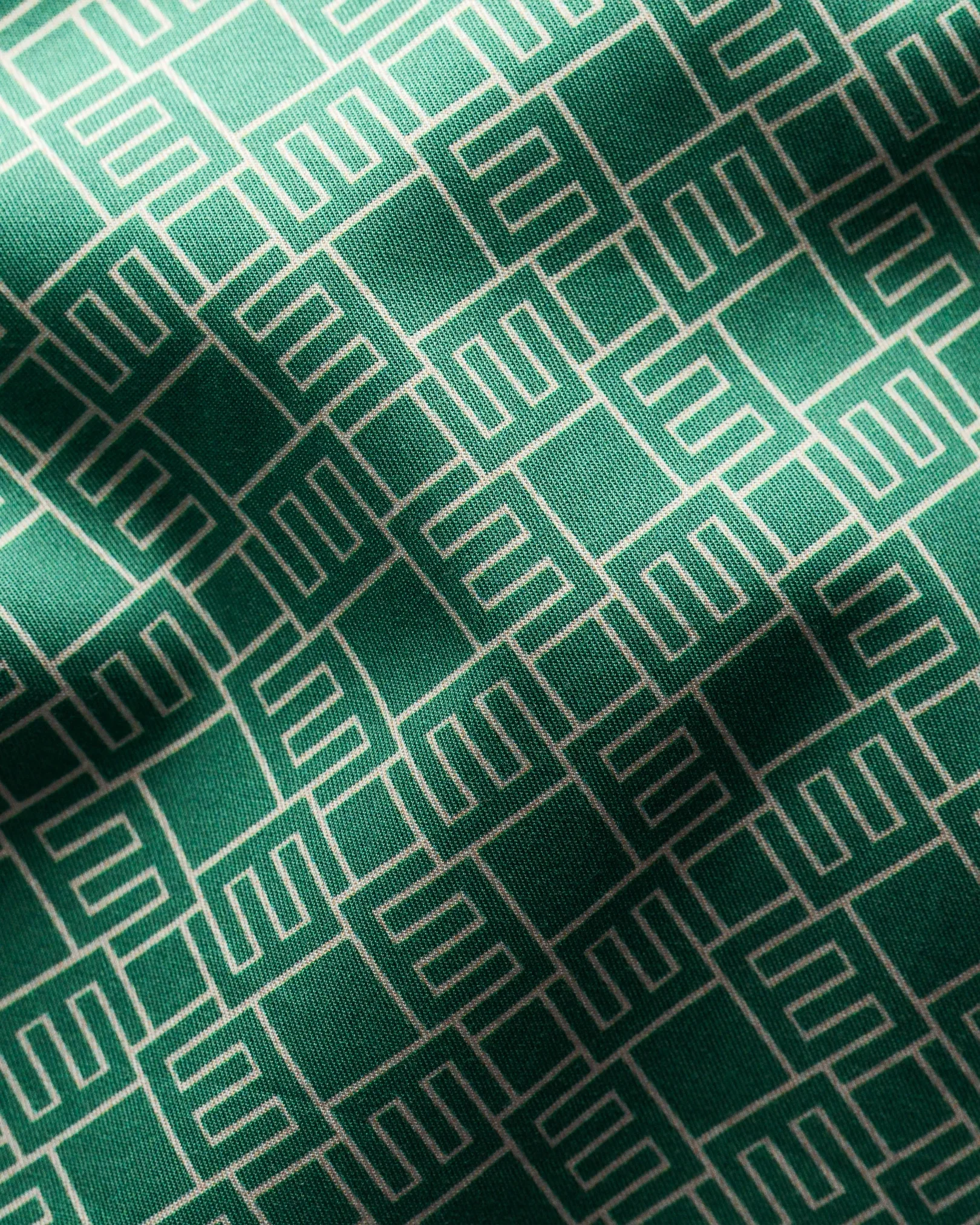 Eton - jade green double e logo shirt