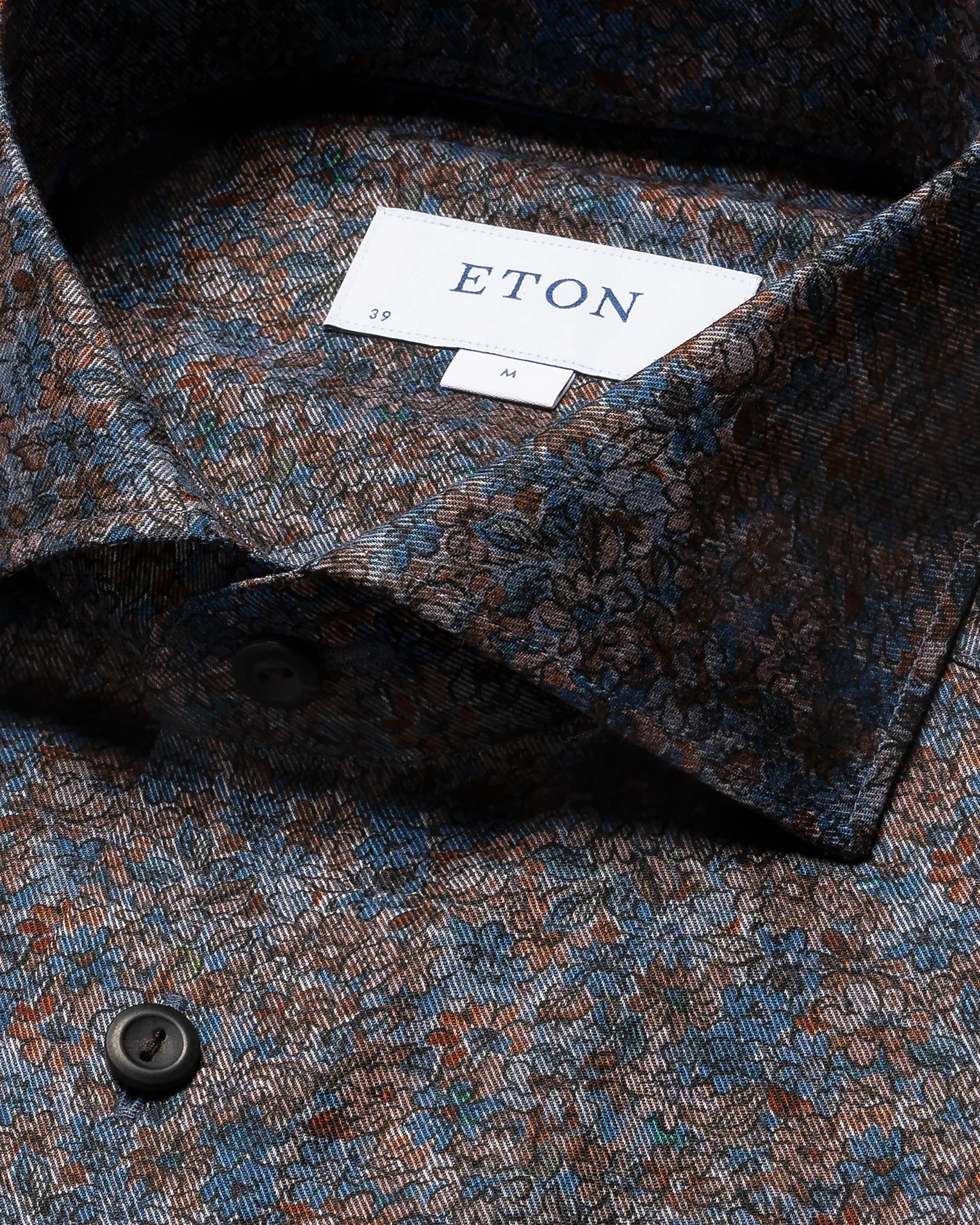 Eton - blue shade floral shirt