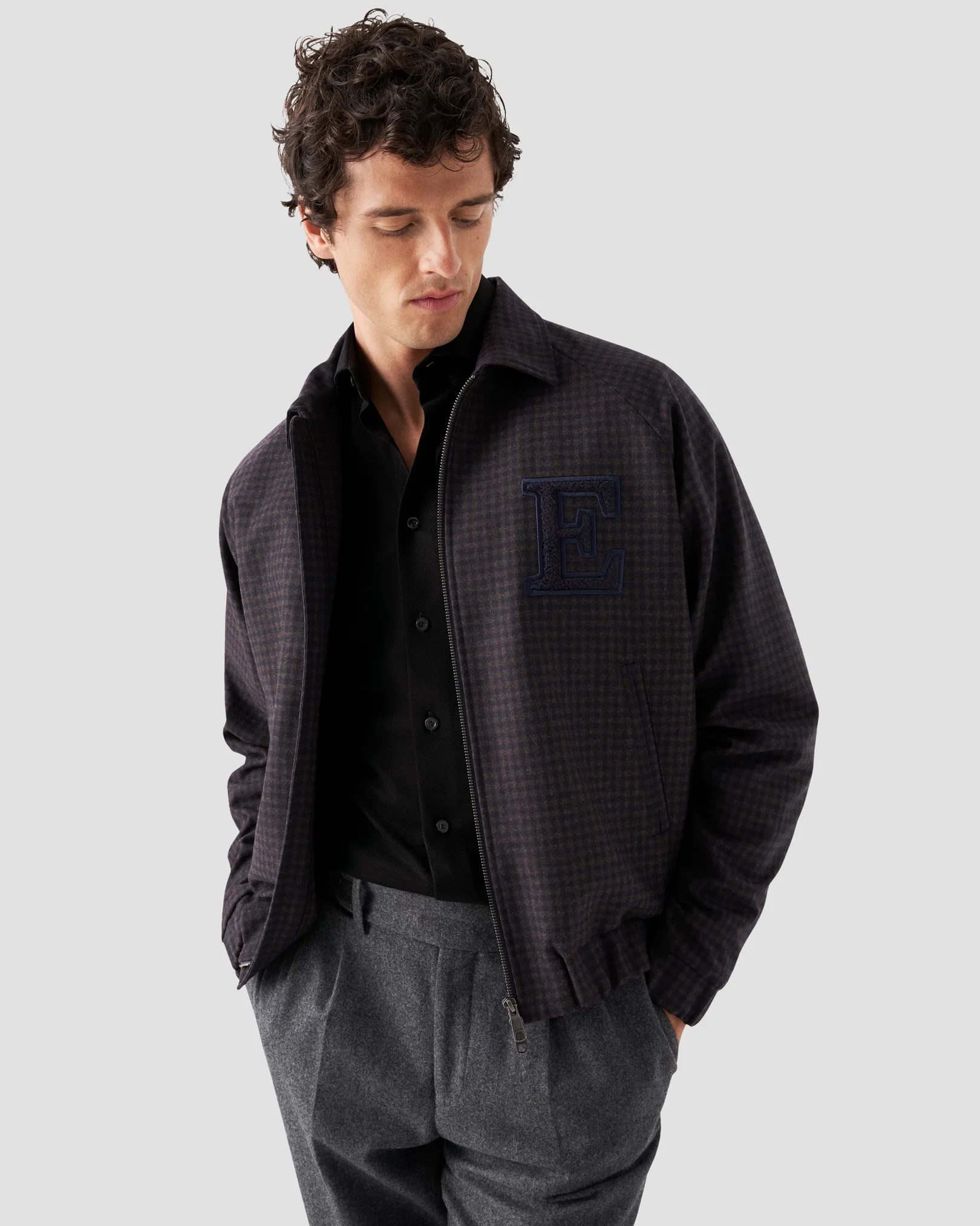 Eton - black doub heavy piquet ocs