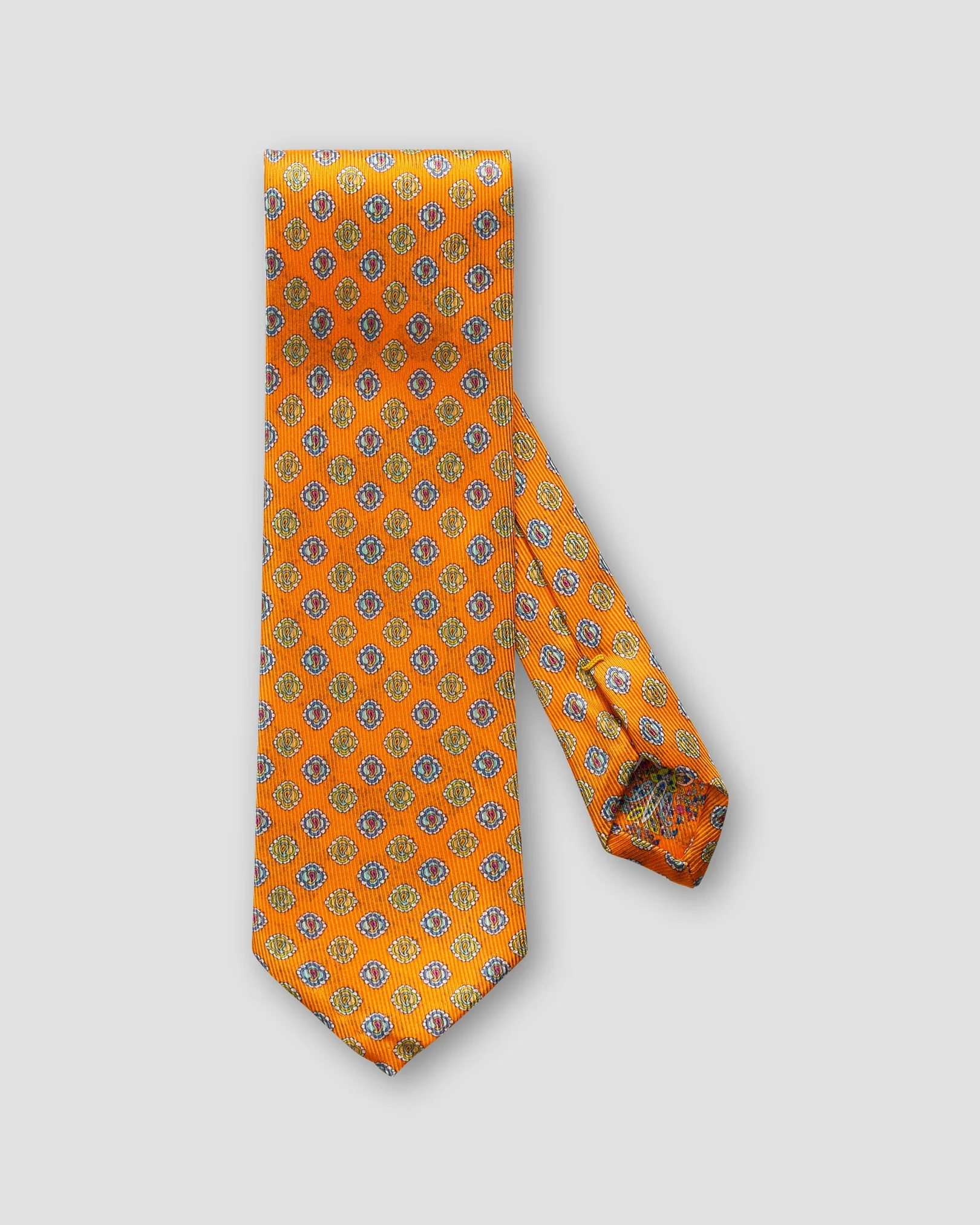 Eton - orange medallion tie
