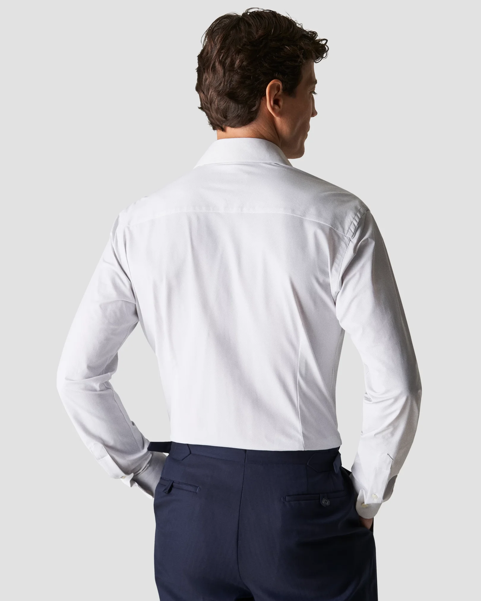 Eton - light grey 4 way stretch