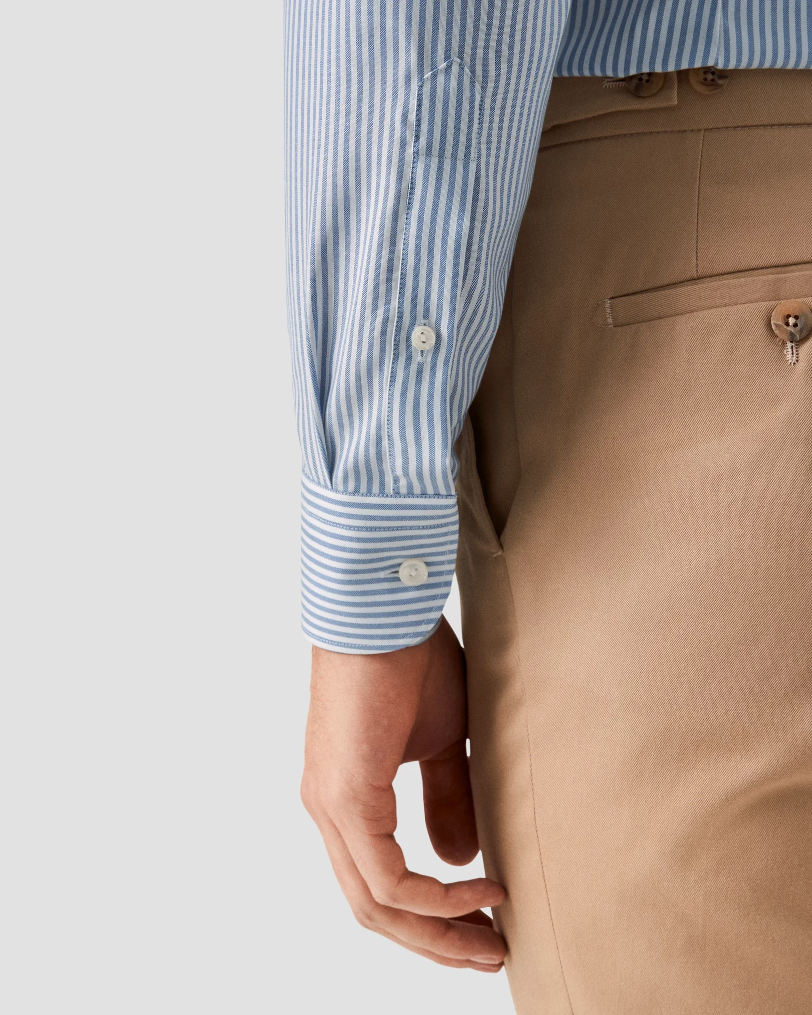 Eton - mid blue fine oxford shirt