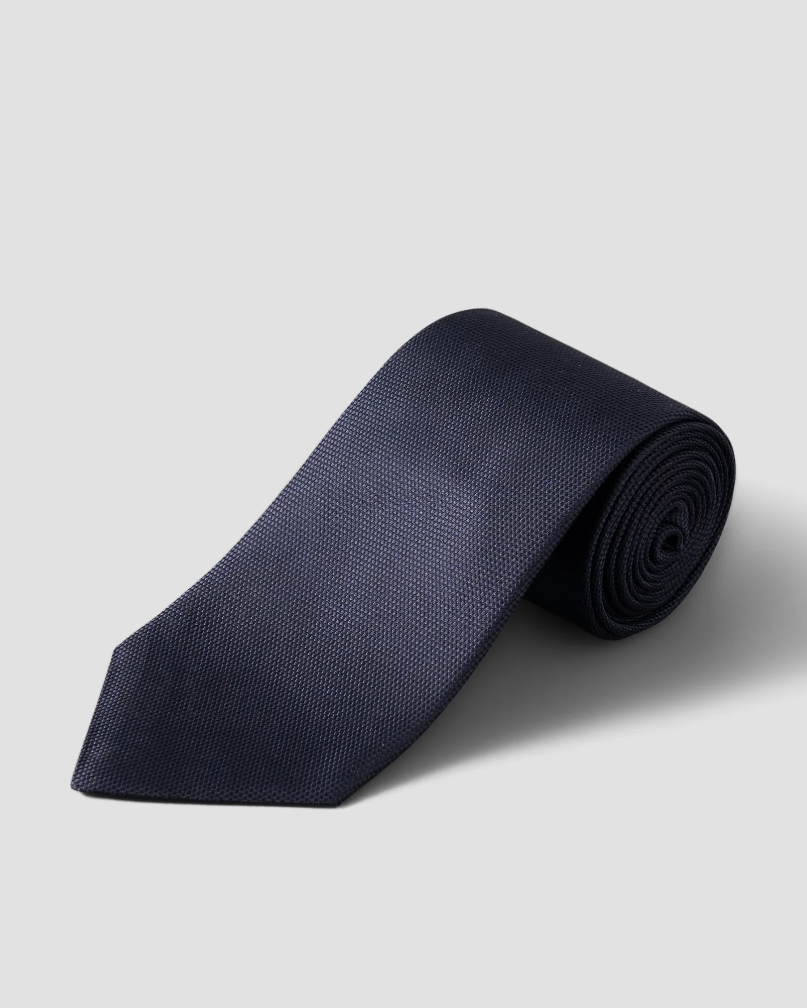 Eton - navy basket weave tie