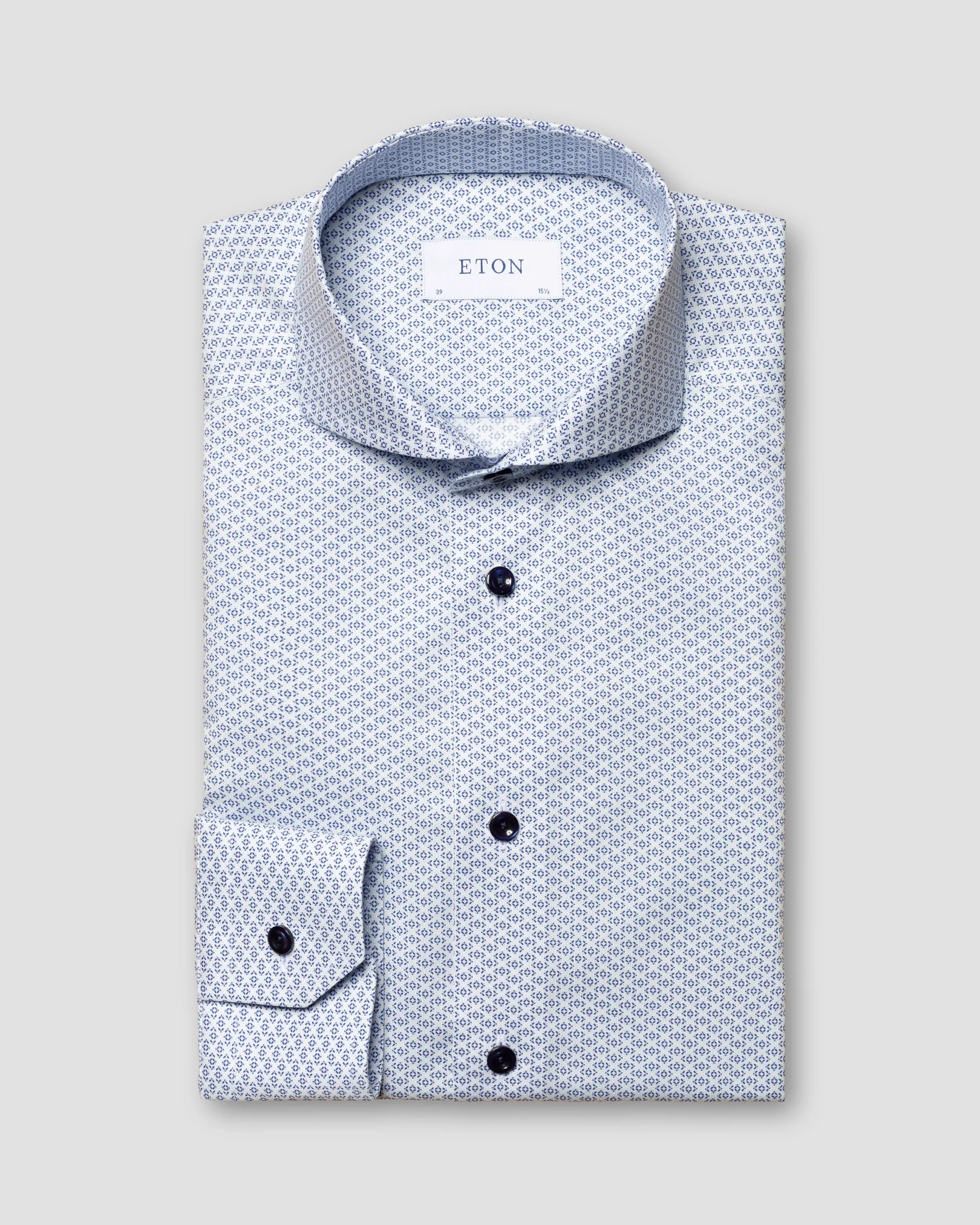 Eton - dark blue signature twill extreme cutaway