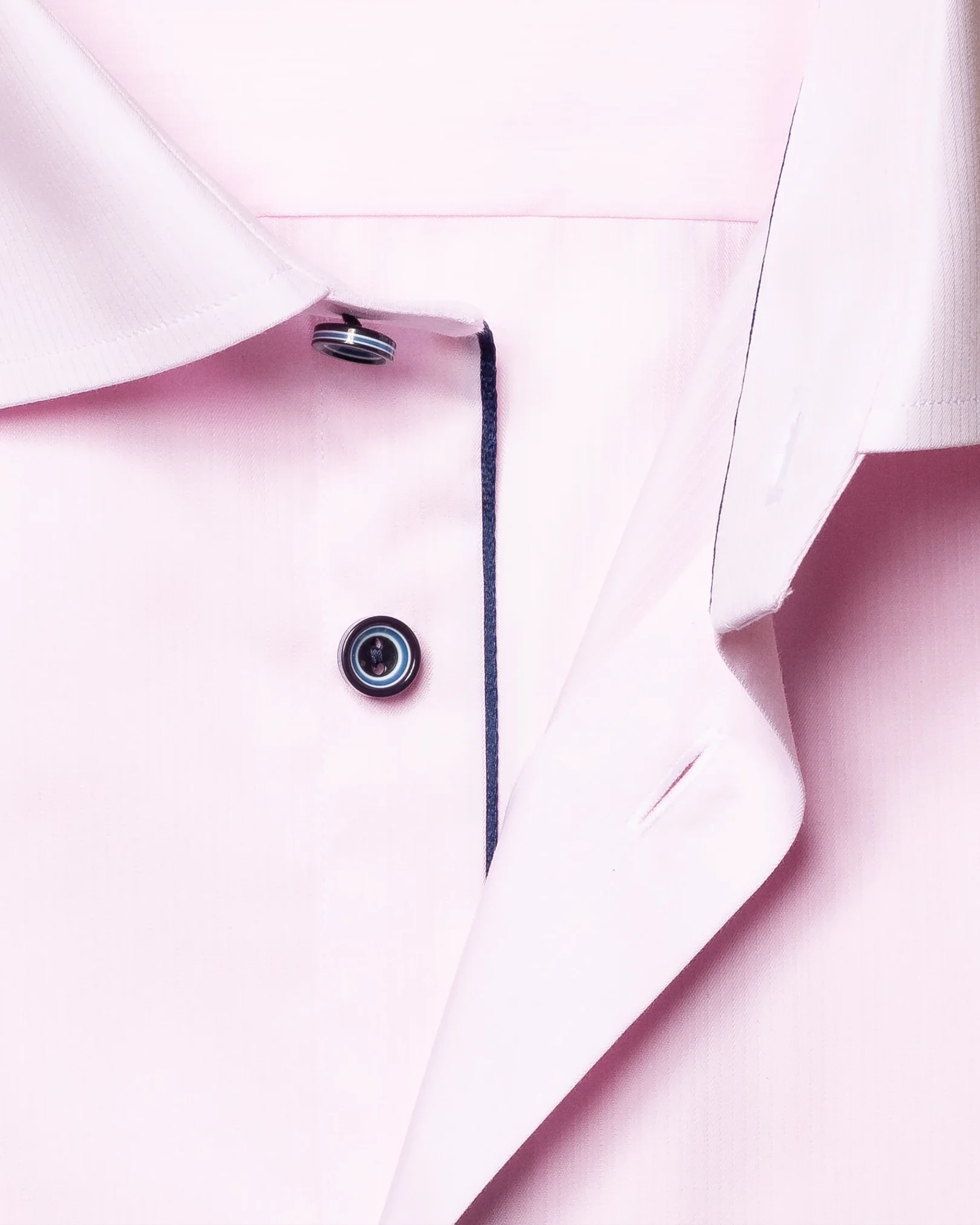 Eton - pink twill shirt cut away collar