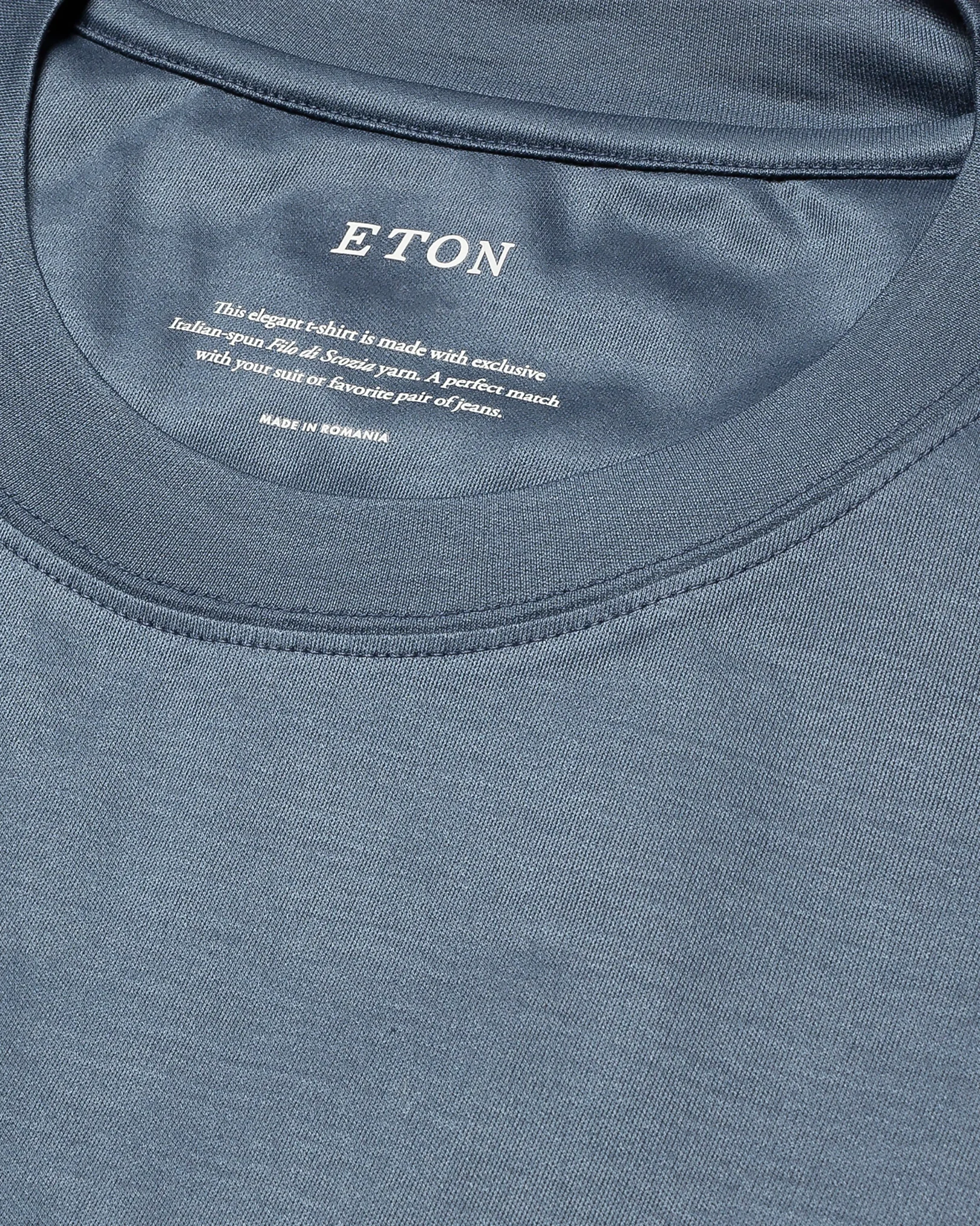 Eton - light blue jersey t shirt short sleeve