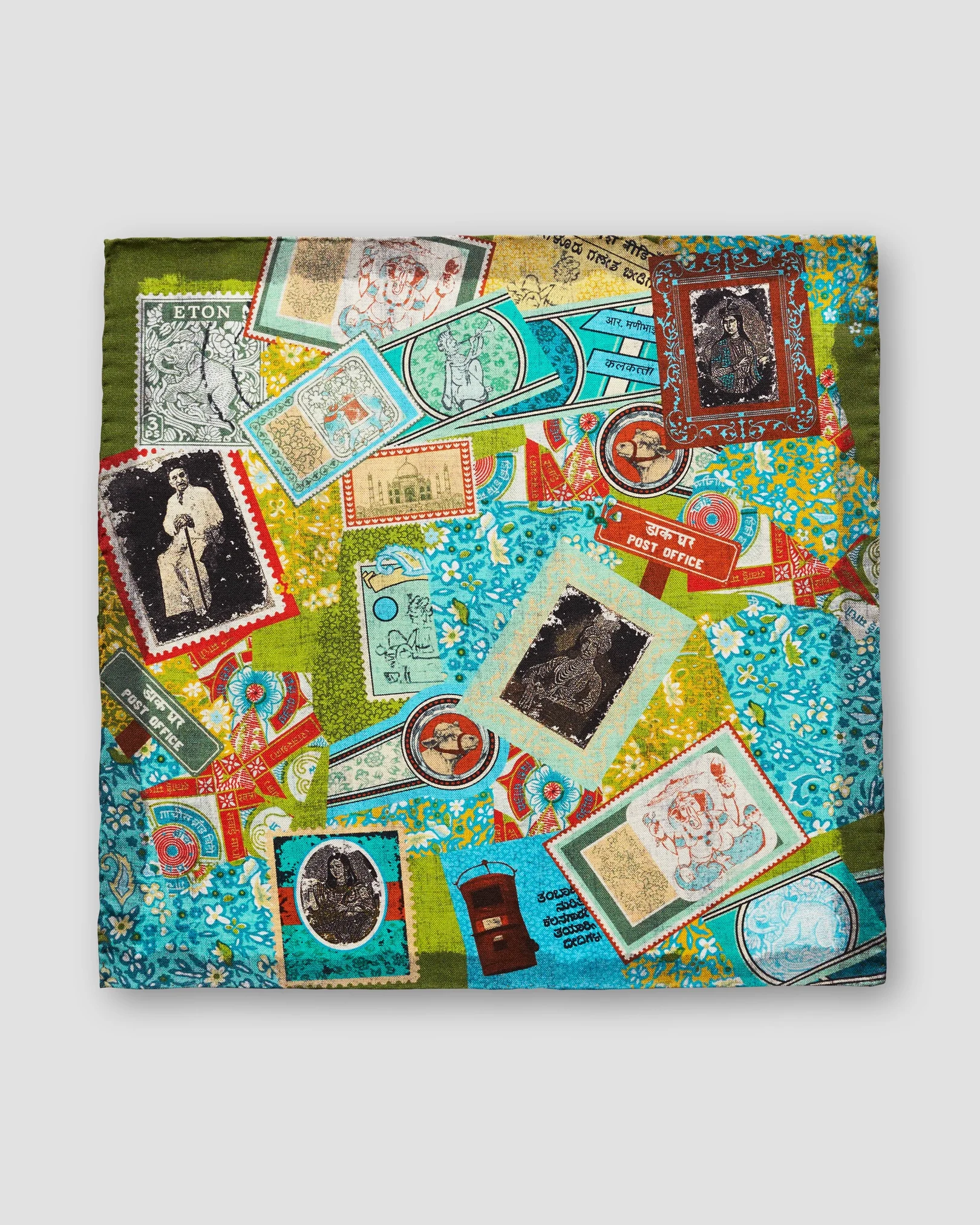 Eton - stamps pocket square