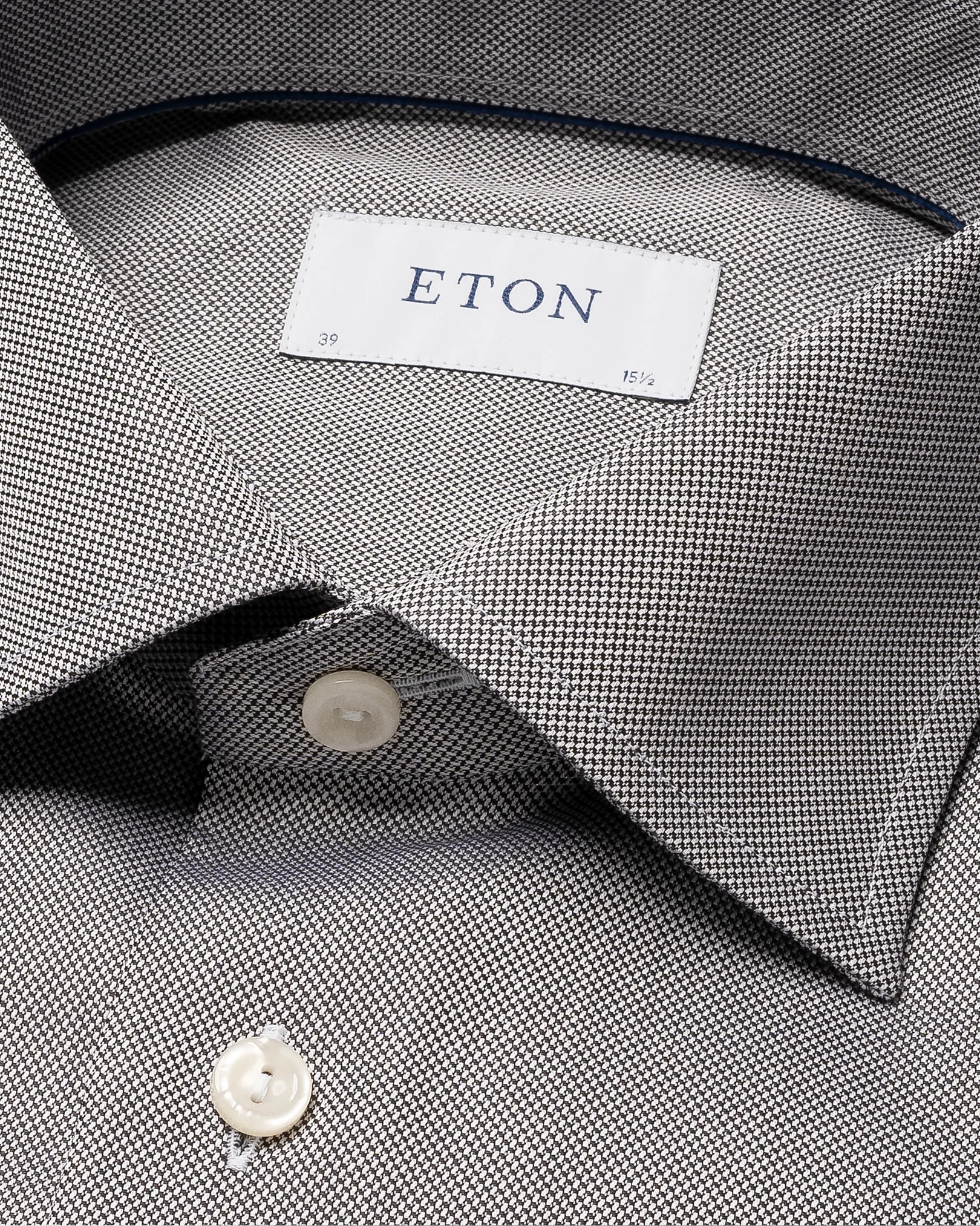 Eton - black pinpoint shirt