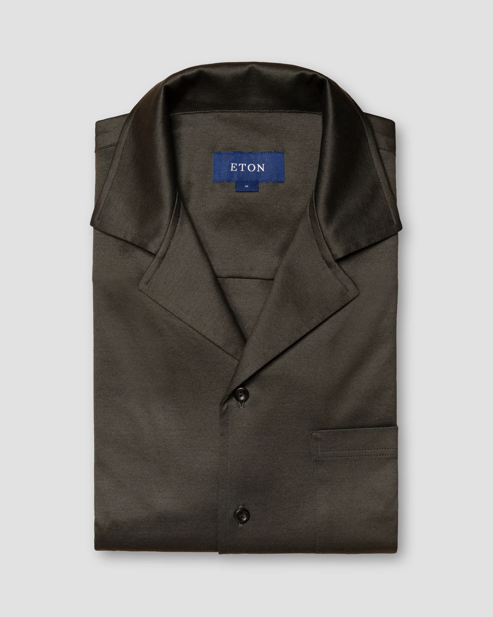 Eton - Green Filo di Scozia Resort shirt