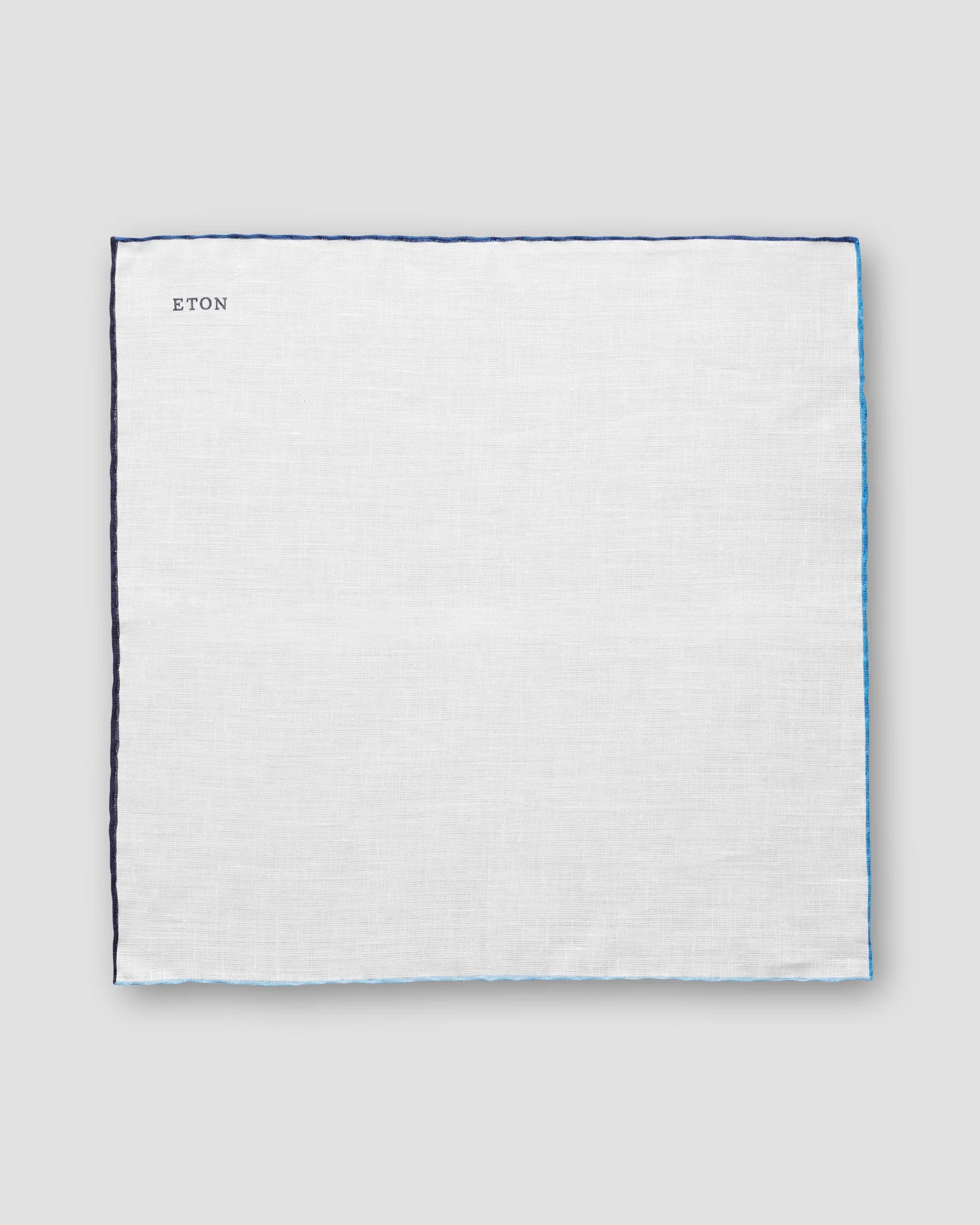 Eton - blue linen pocket square