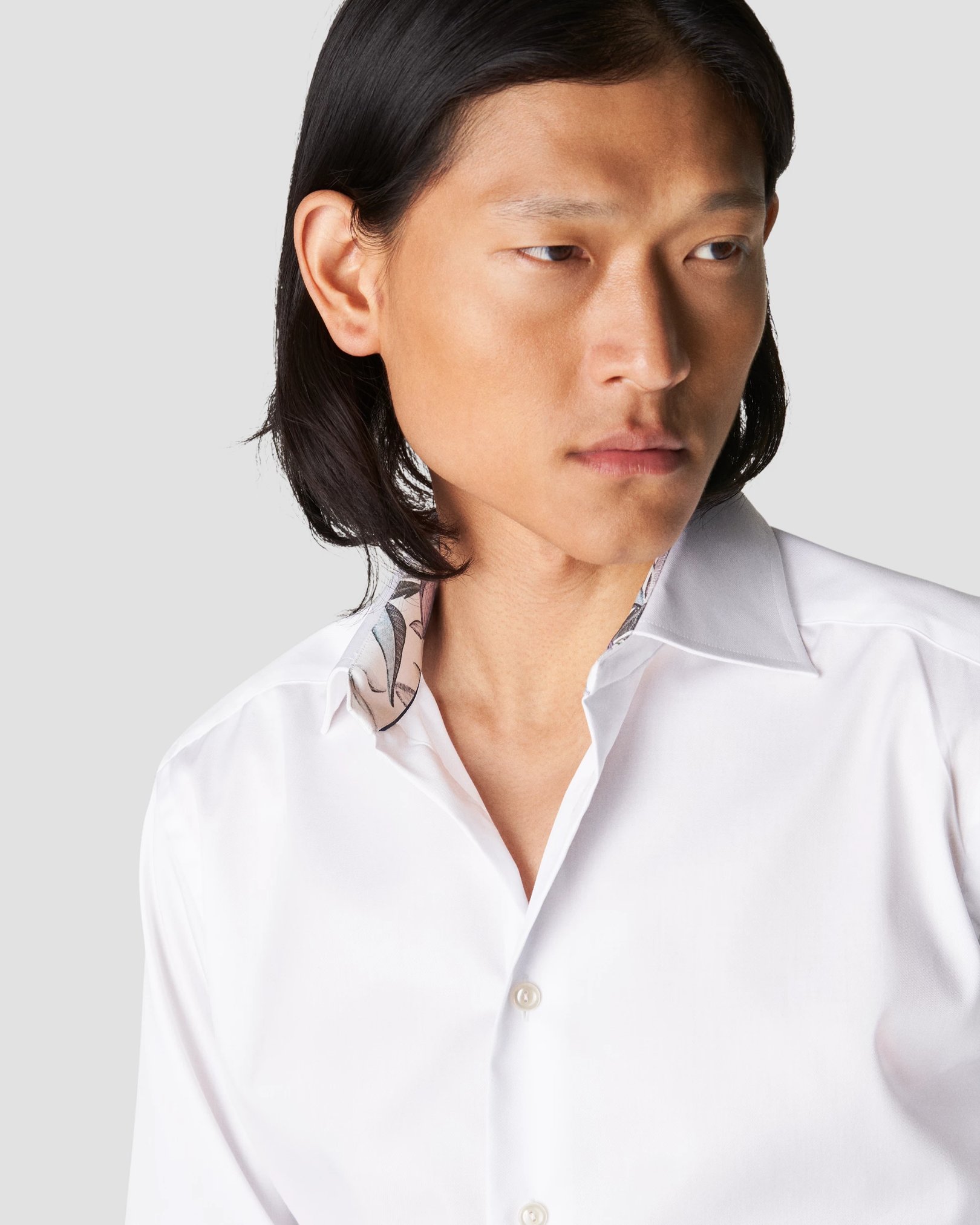 Eton - white signature twill special details