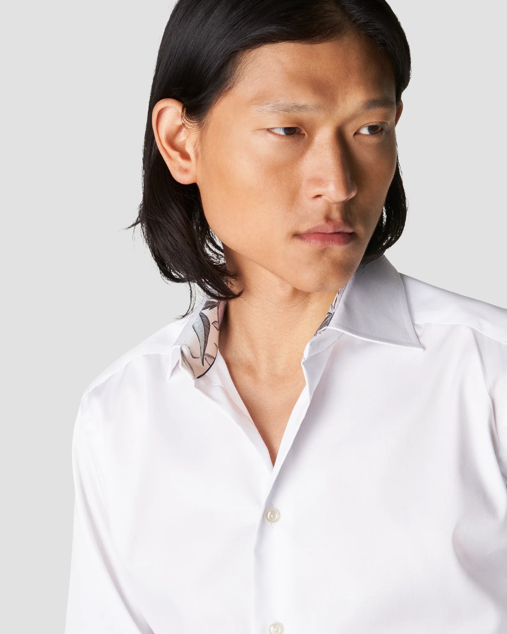 Eton - white signature twill special details